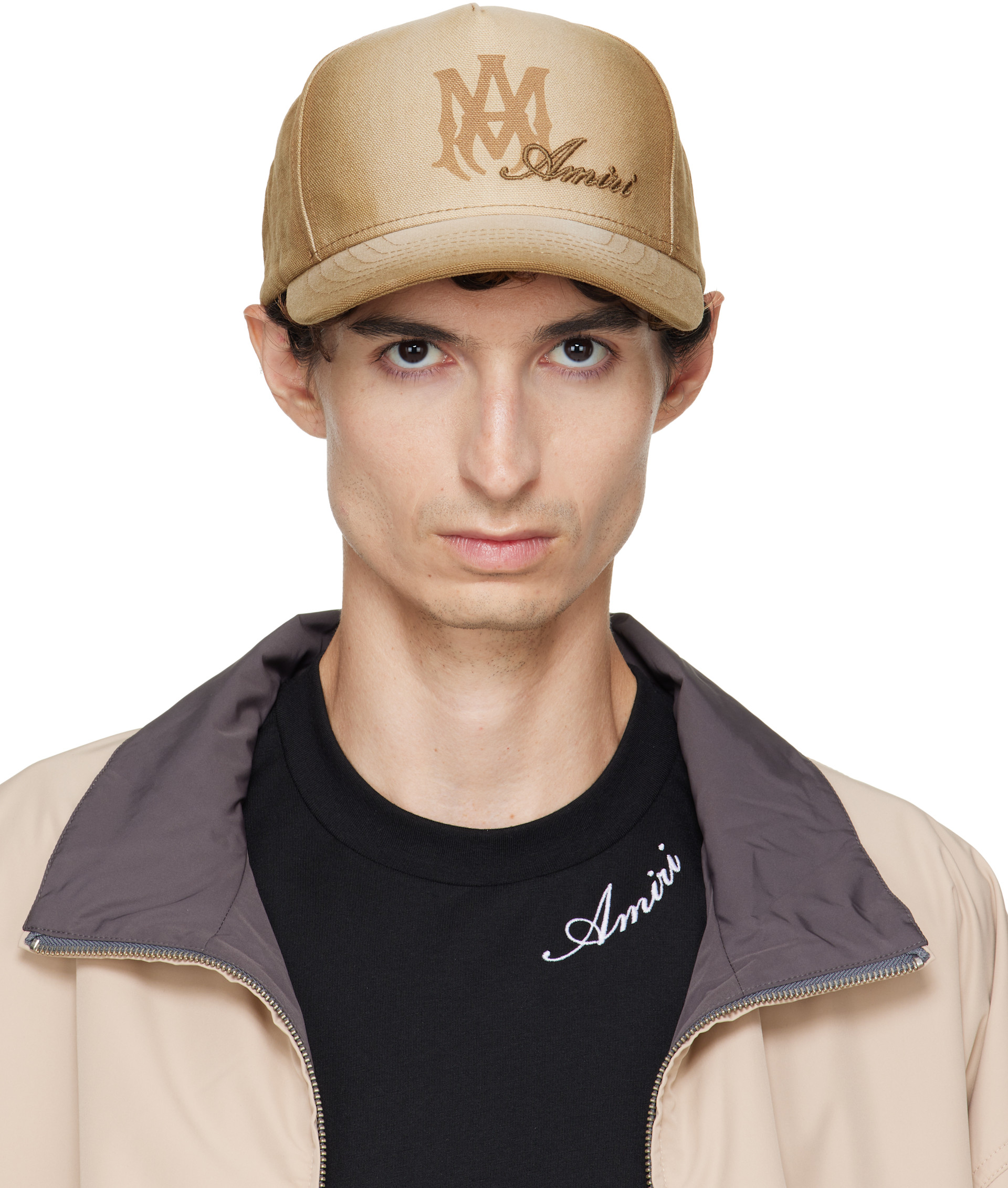 AMIRI - Beige MA Script Baseball Cap