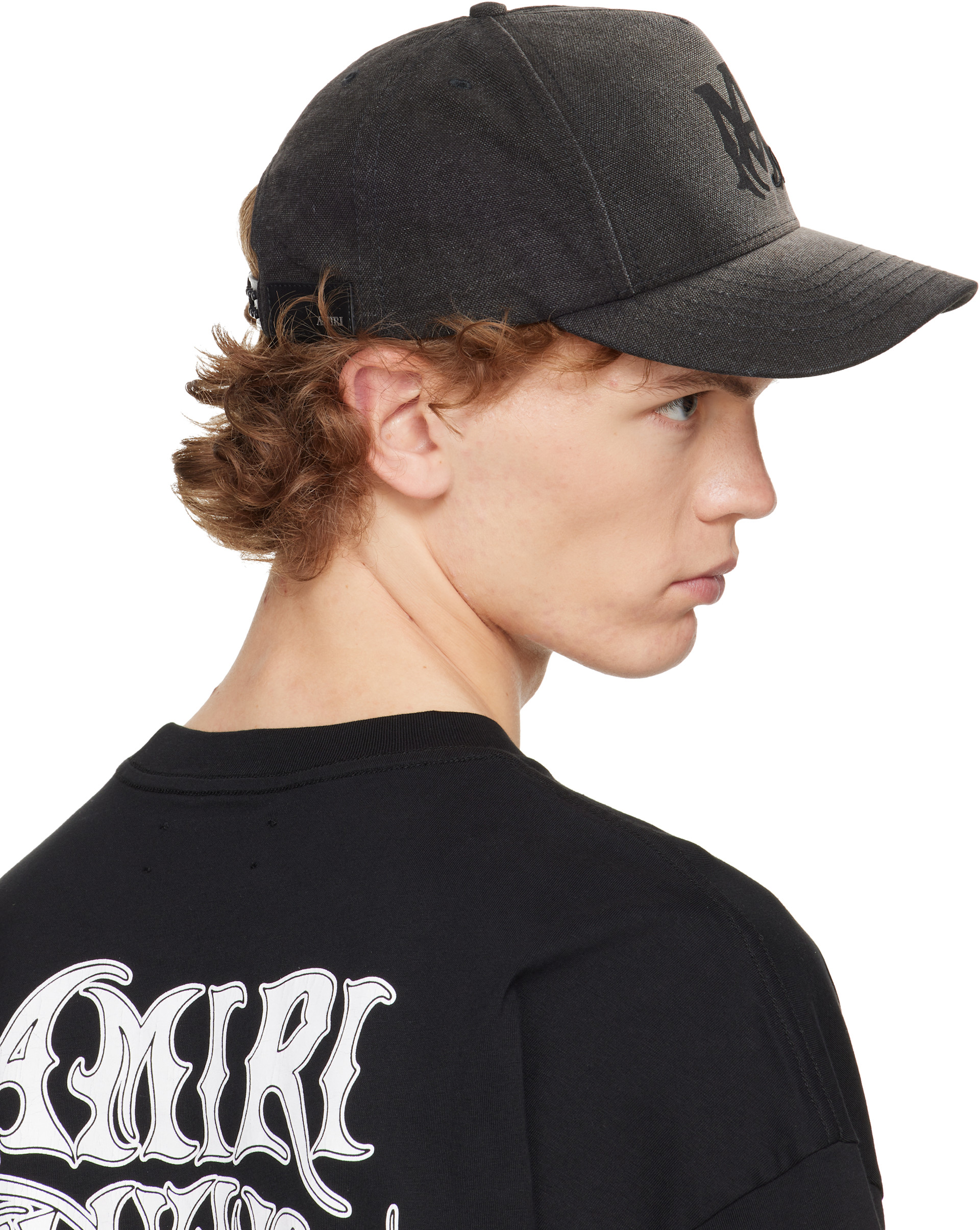 AMIRI - Black 'MA' Script Canvas Cap