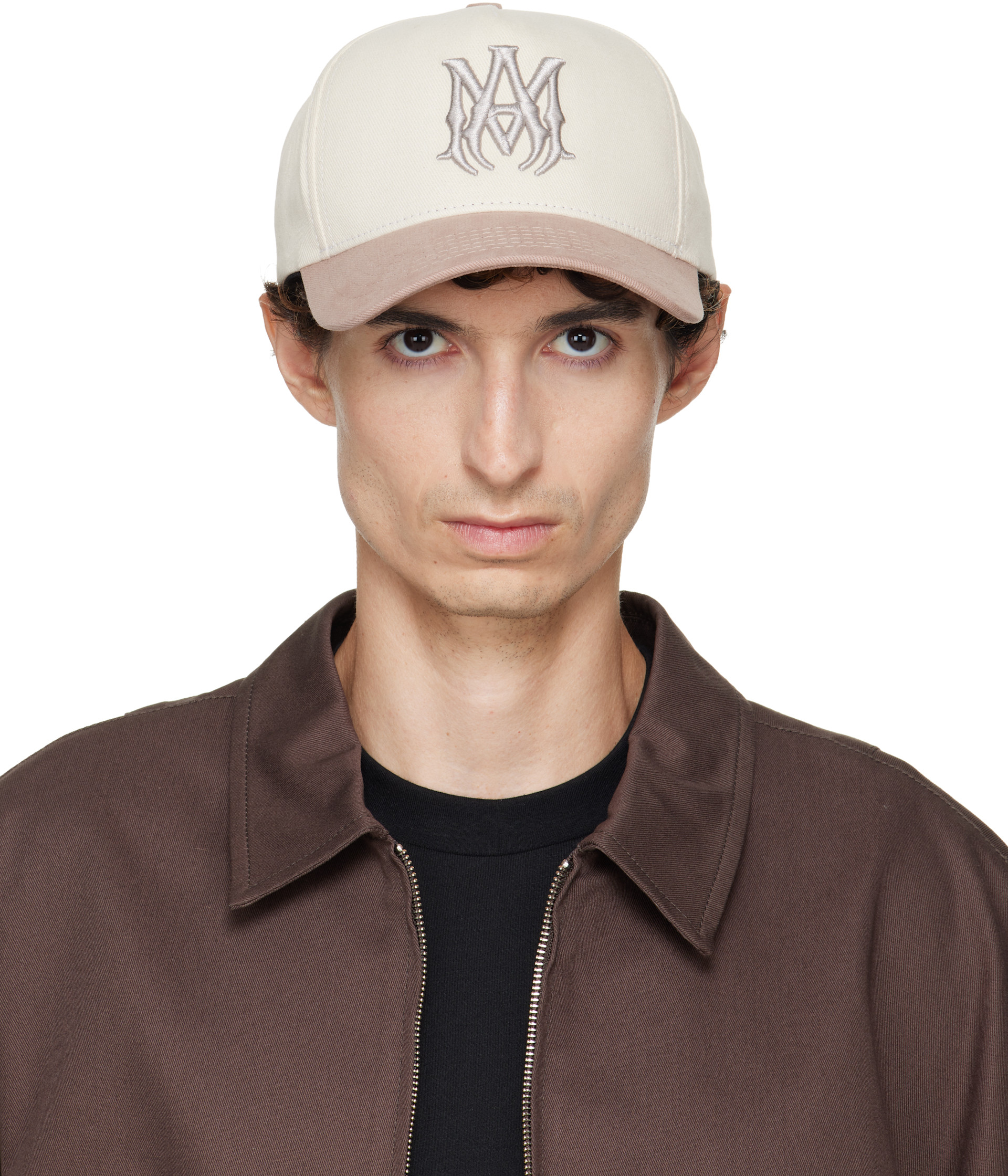 AMIRI - Beige MA Two Tone Cotton Cap
