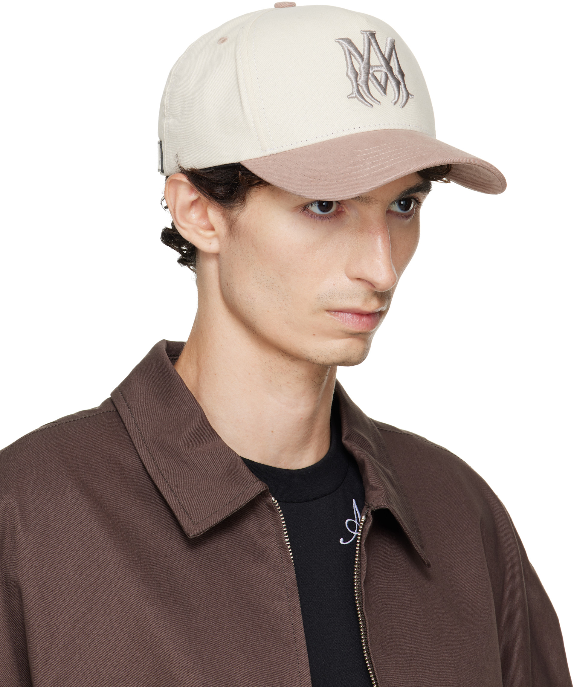 AMIRI - Beige MA Two Tone Cotton Cap