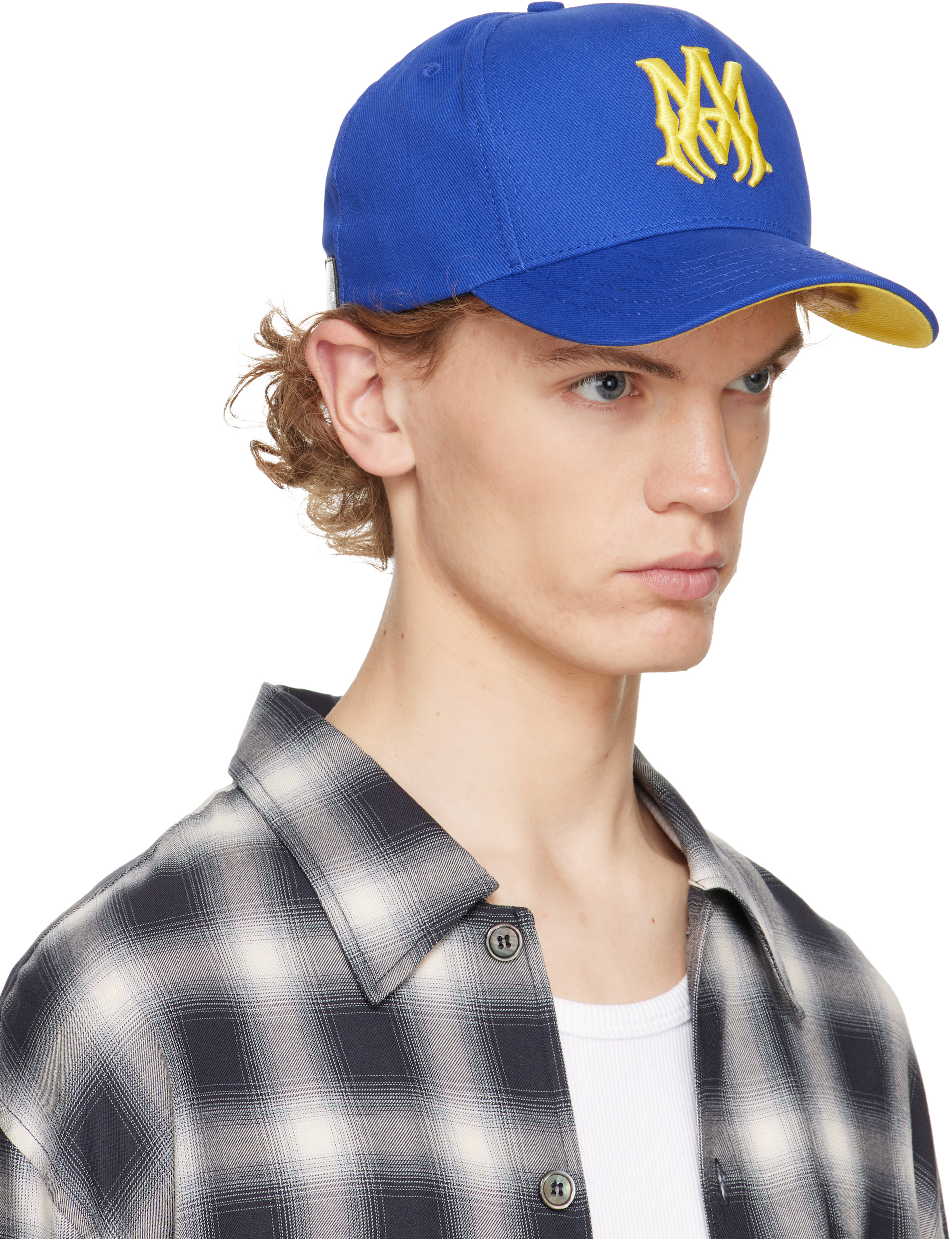 AMIRI - Blue 'MA' Cotton Cap