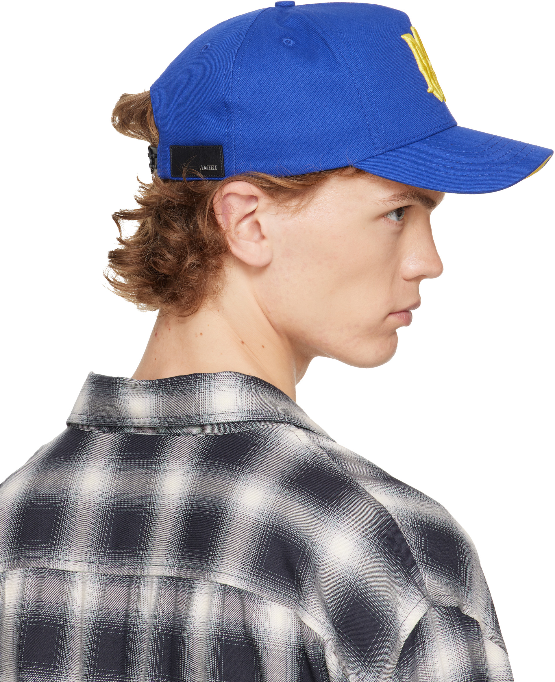 AMIRI - Blue 'MA' Cotton Cap