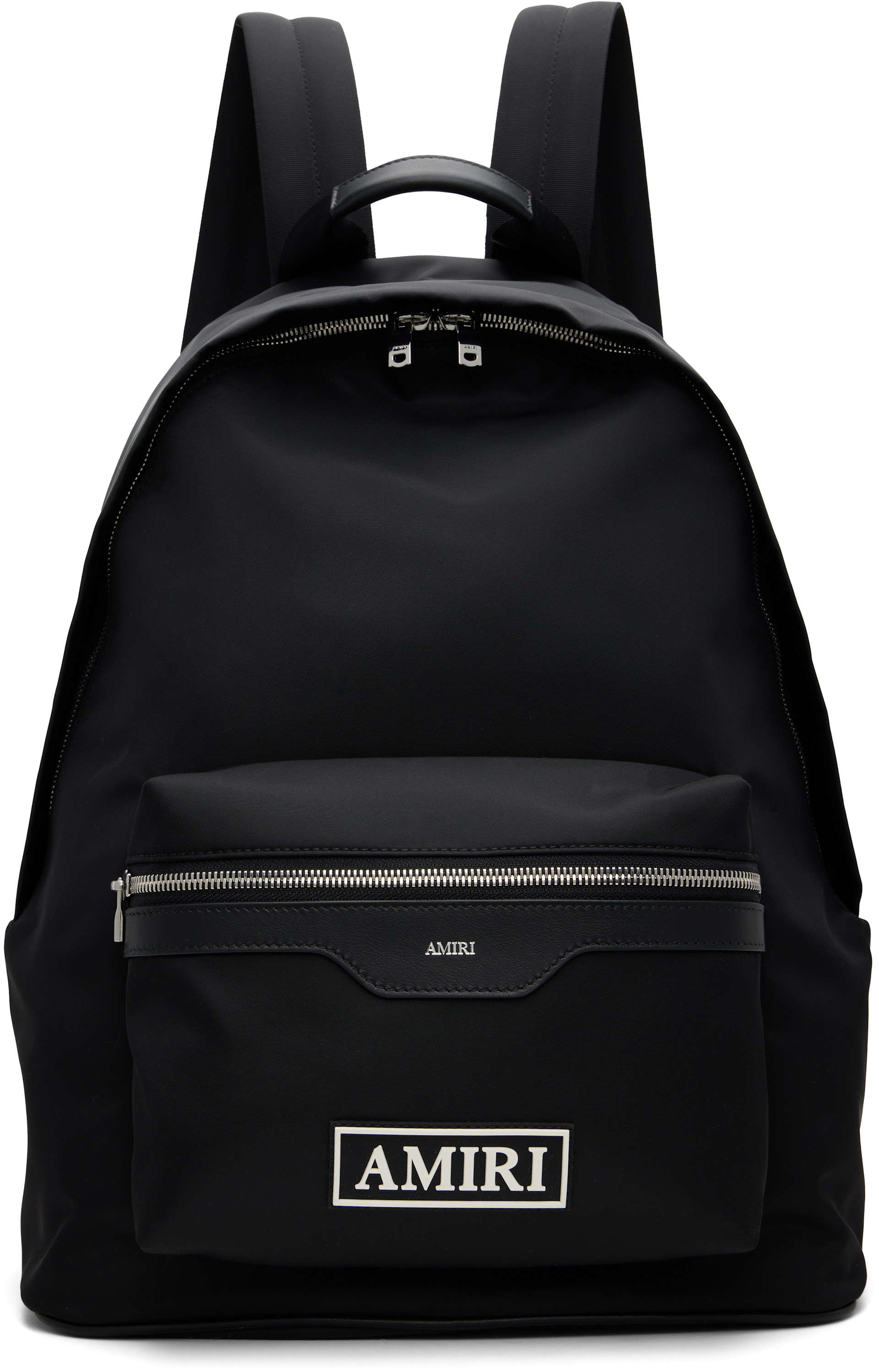 AMIRI - Black Logo Patch Nylon Backpack