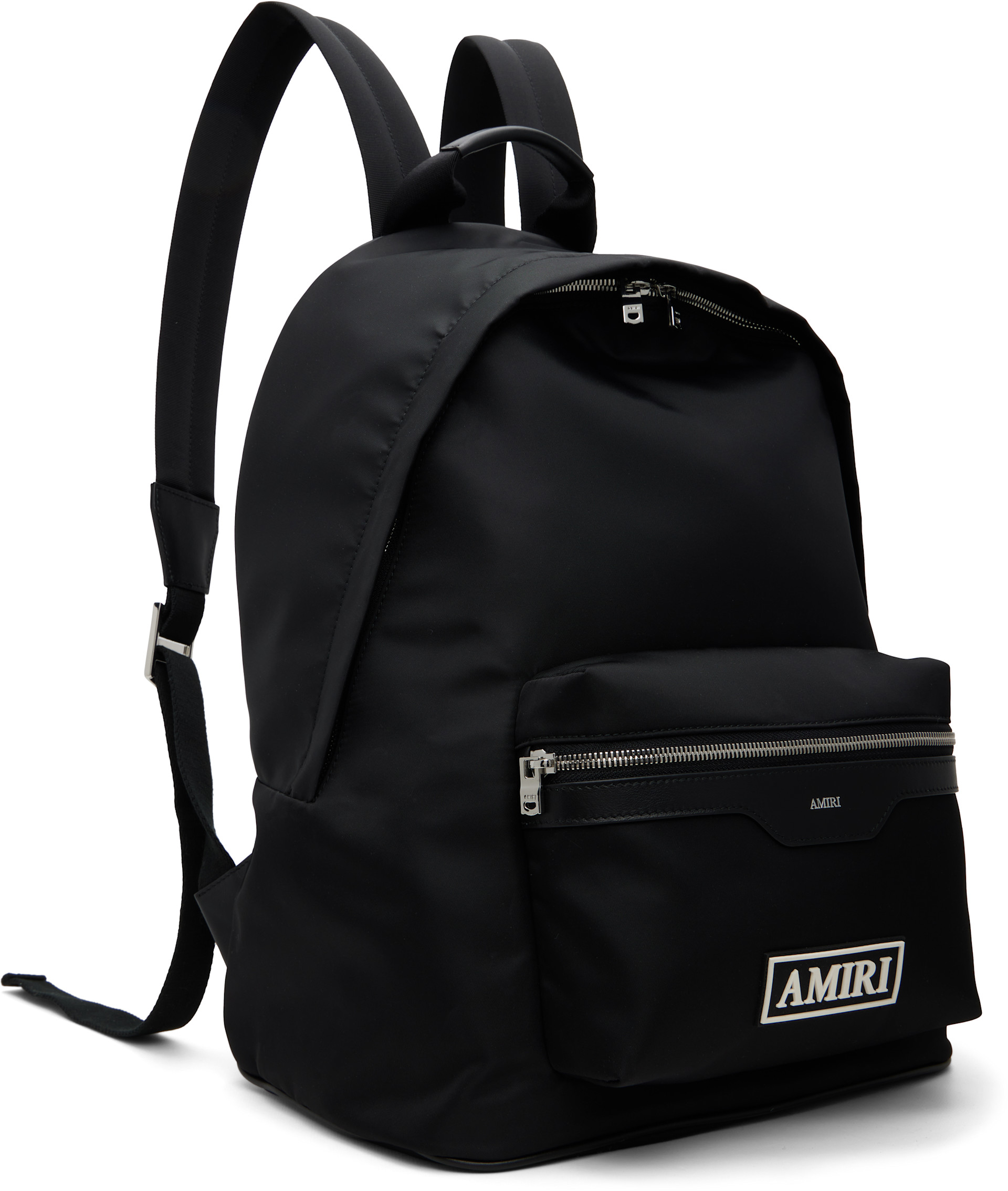 AMIRI - Black Logo Patch Nylon Backpack