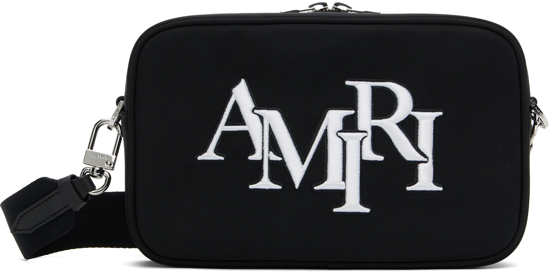 AMIRI - Sac caméra noir à logo décalé