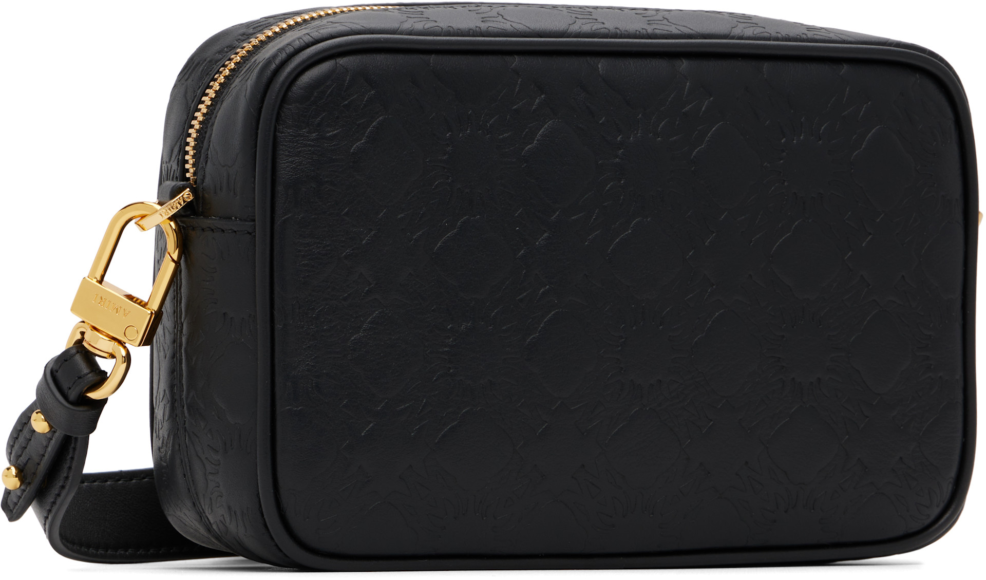AMIRI: Black MA Quad Leather Camera Bag | SSENSE