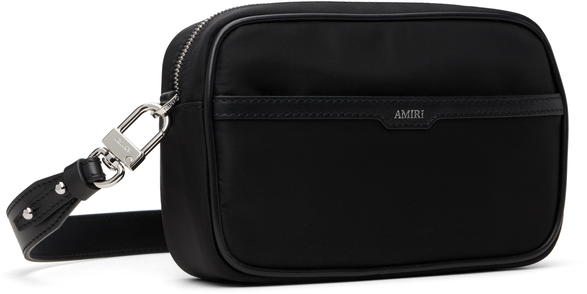 AMIRI - Sac caméra noir à logo brodé