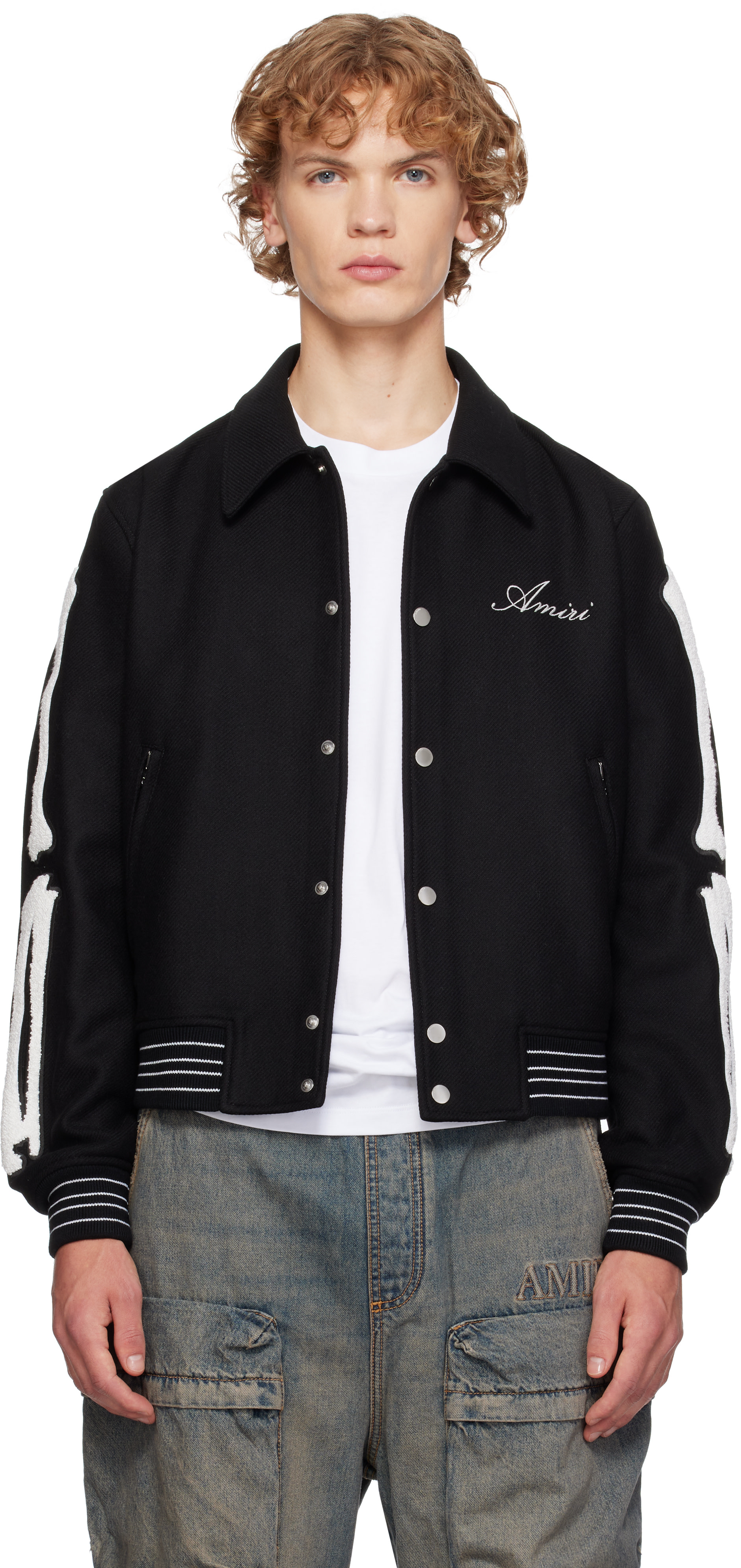 AMIRI - Black Bones Bomber Jacket