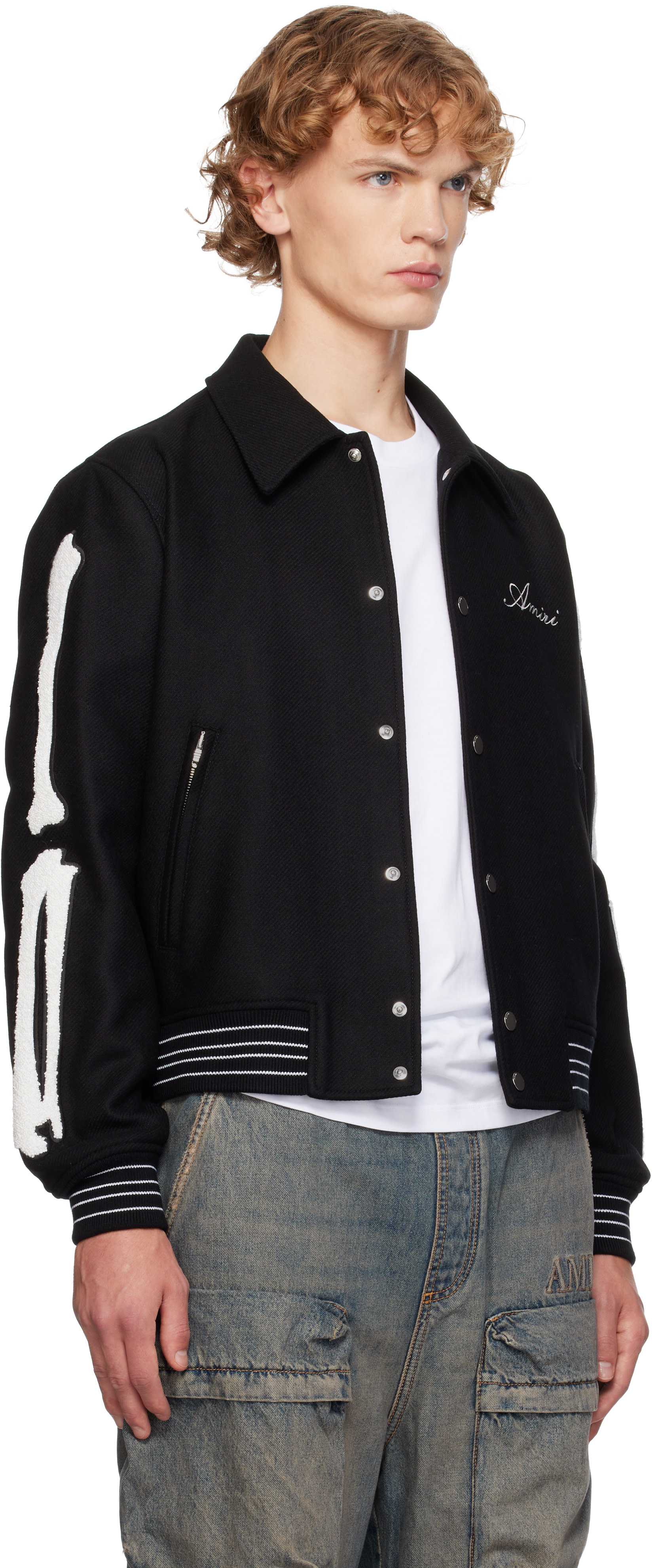 AMIRI - Black Bones Bomber Jacket
