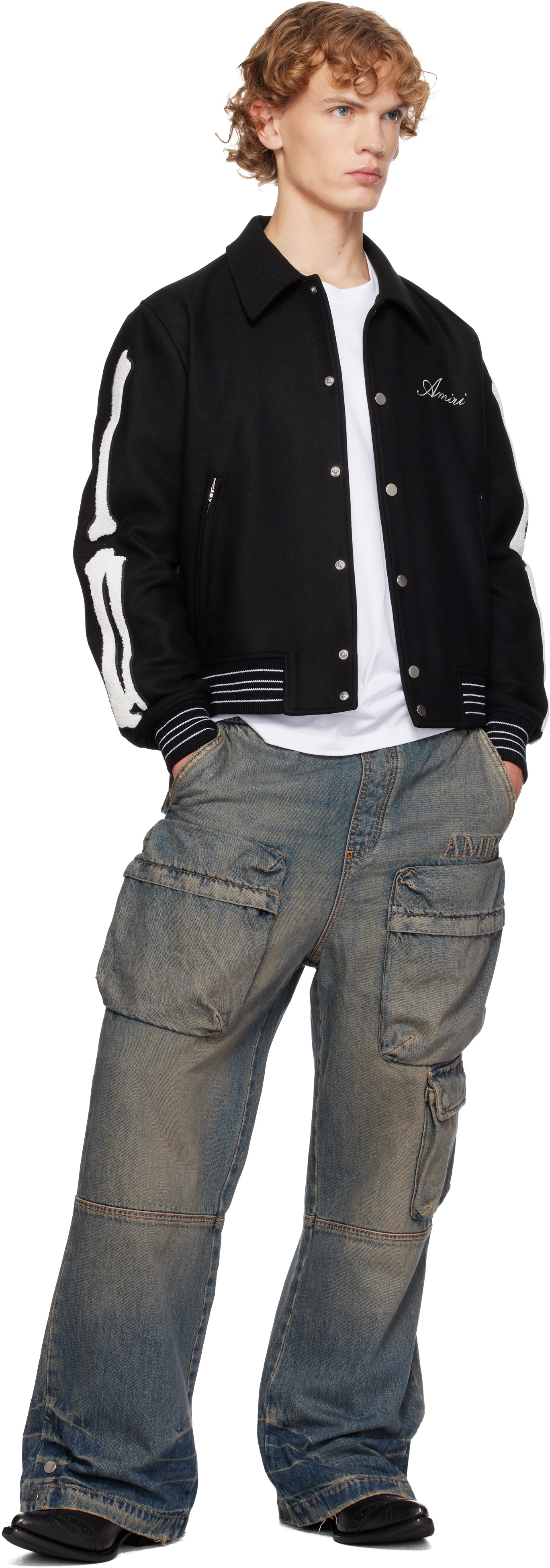 AMIRI - Black Bones Bomber Jacket