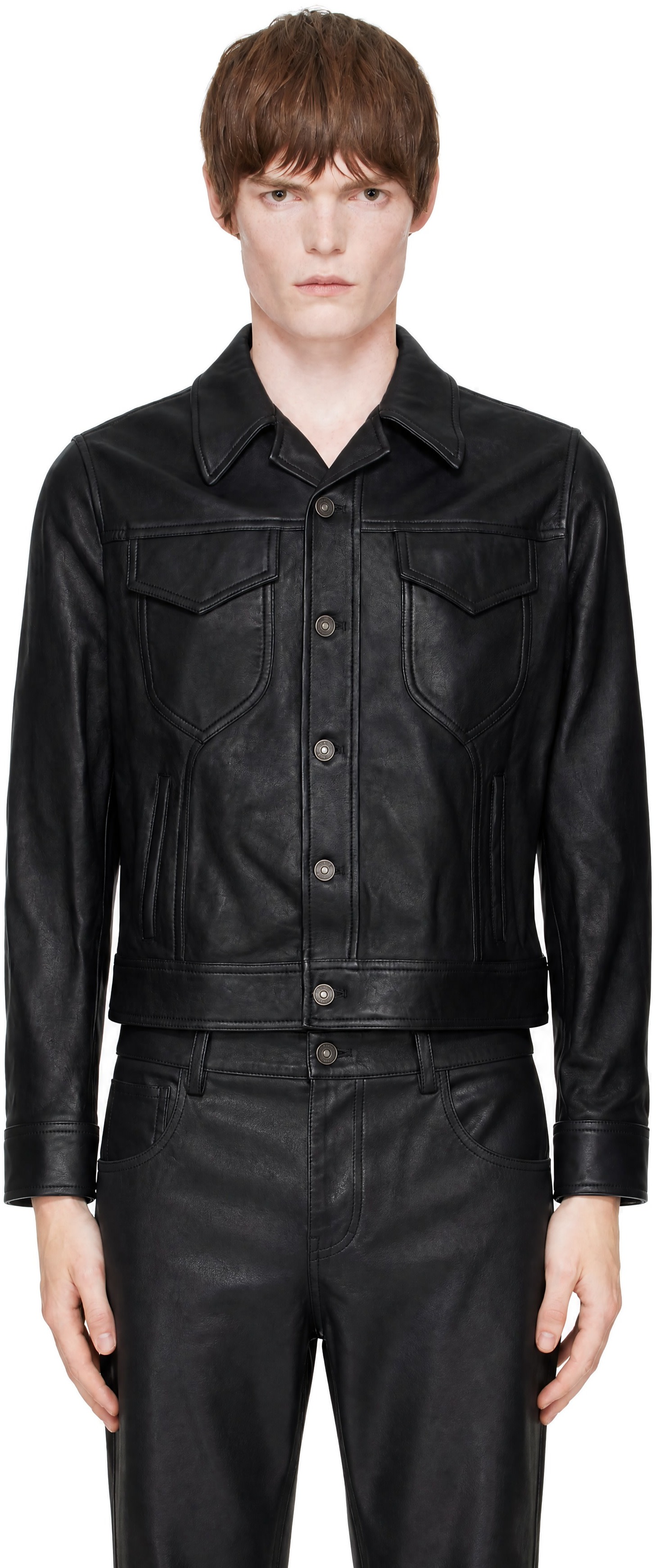 AMIRI - Black Vintage Cut Leather Jacket