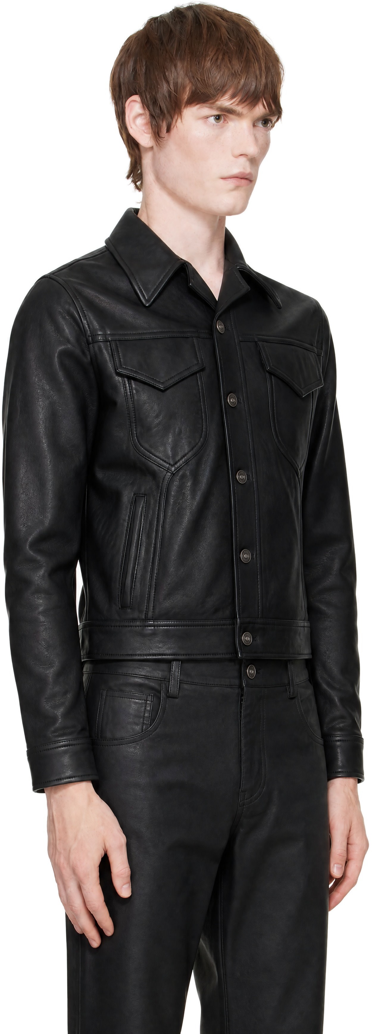 AMIRI - Black Vintage Cut Leather Jacket