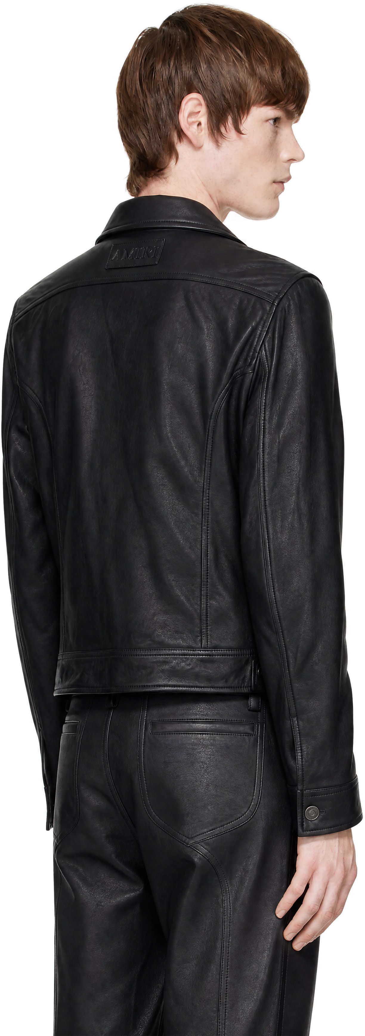 AMIRI - Black Vintage Cut Leather Jacket