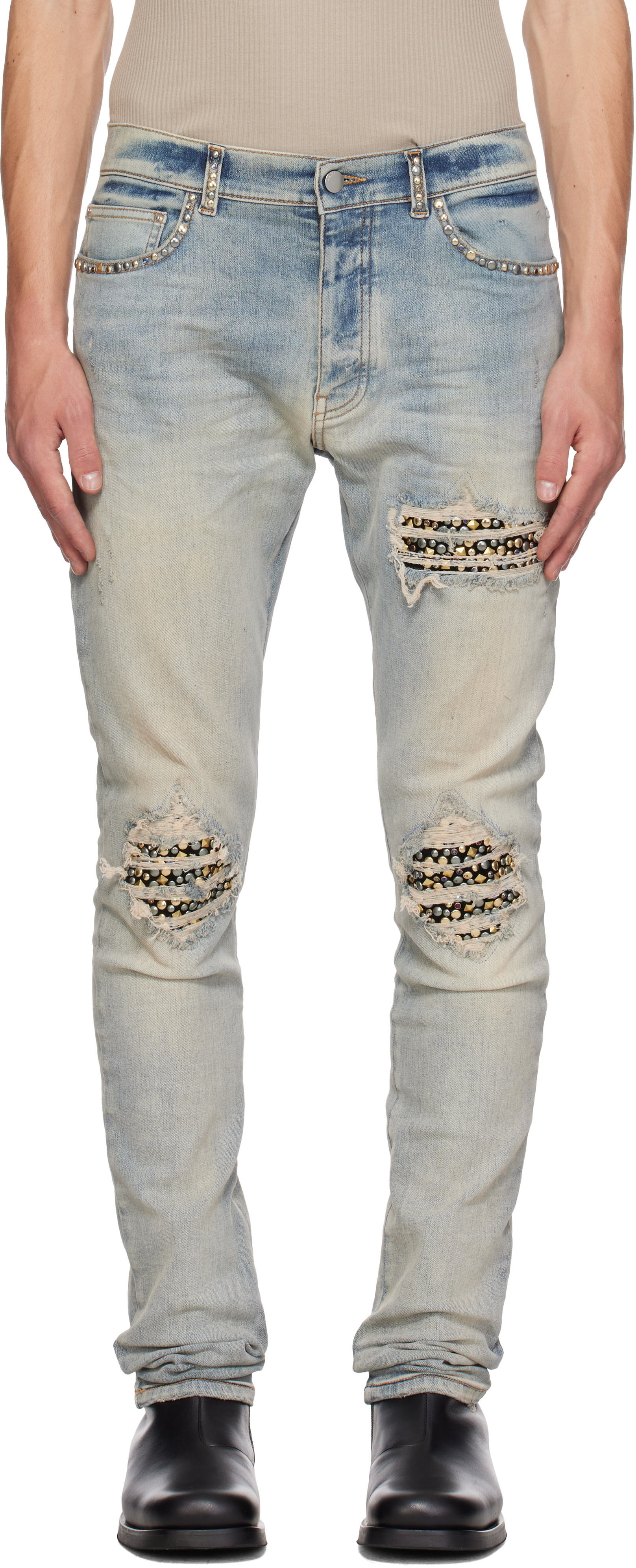 AMIRI - Blue Studs MX1 Jeans