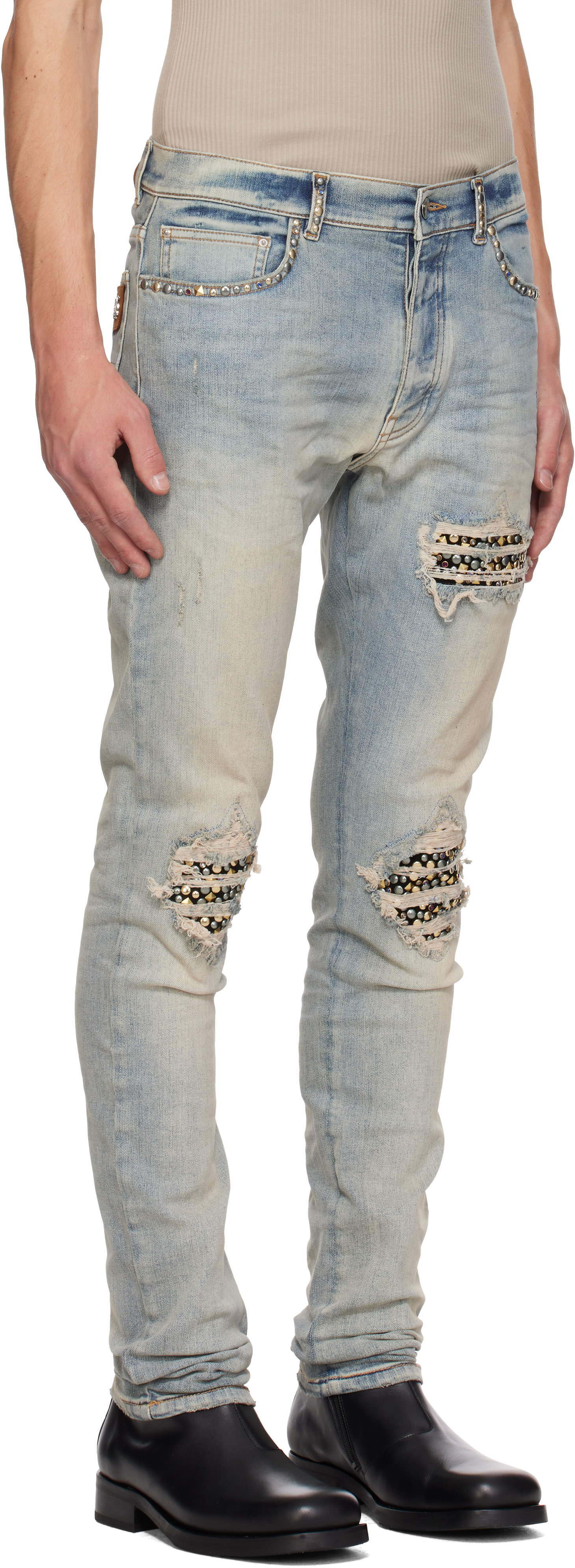 AMIRI - Blue Studs MX1 Jeans