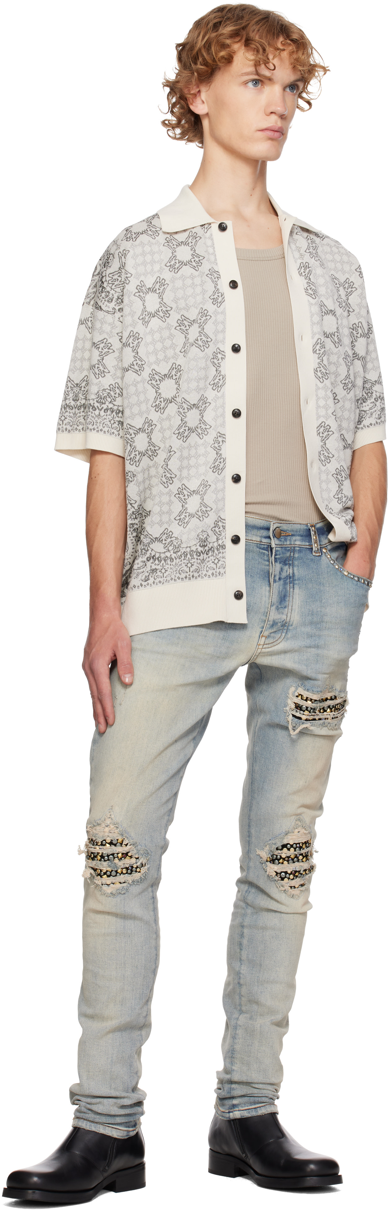 AMIRI - Blue Studs MX1 Jeans
