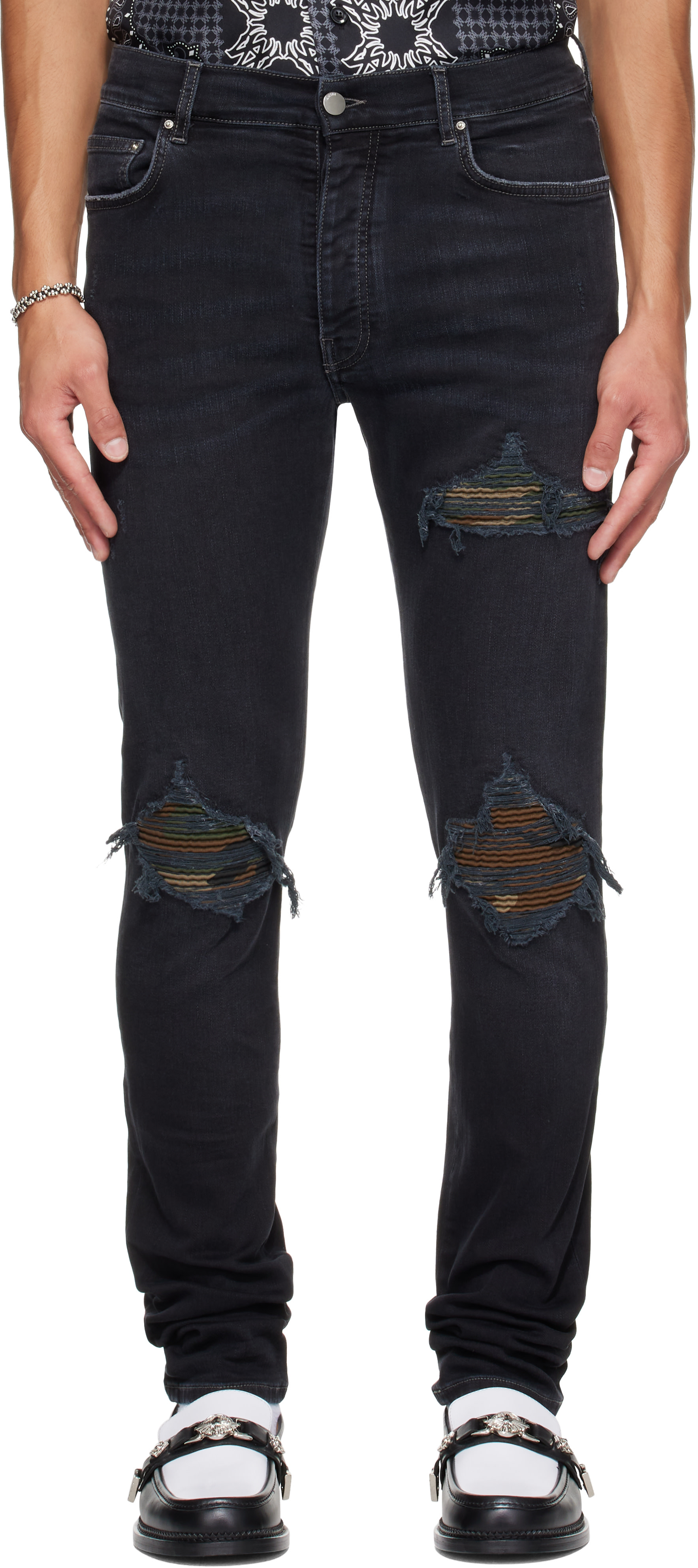 AMIRI - ブラック Camo MX1 ジーンズ
