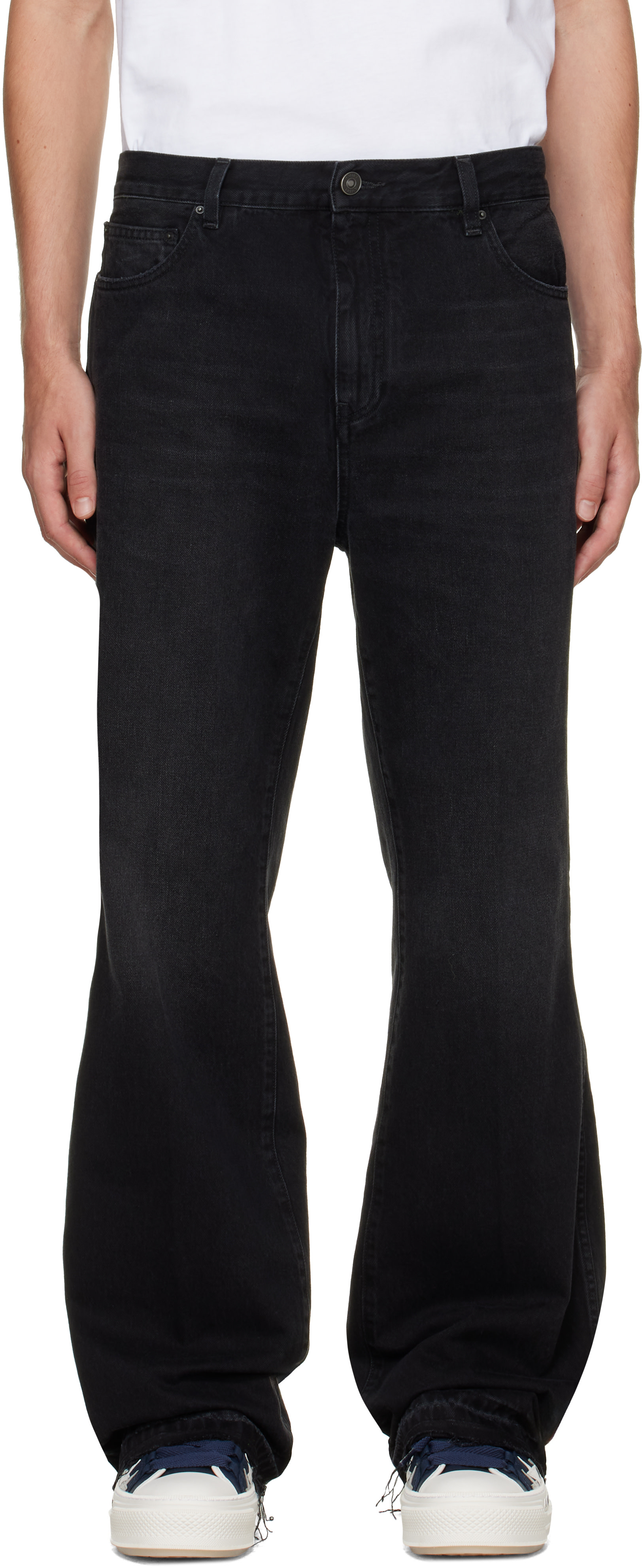 AMIRI - Jean noir à monogramme