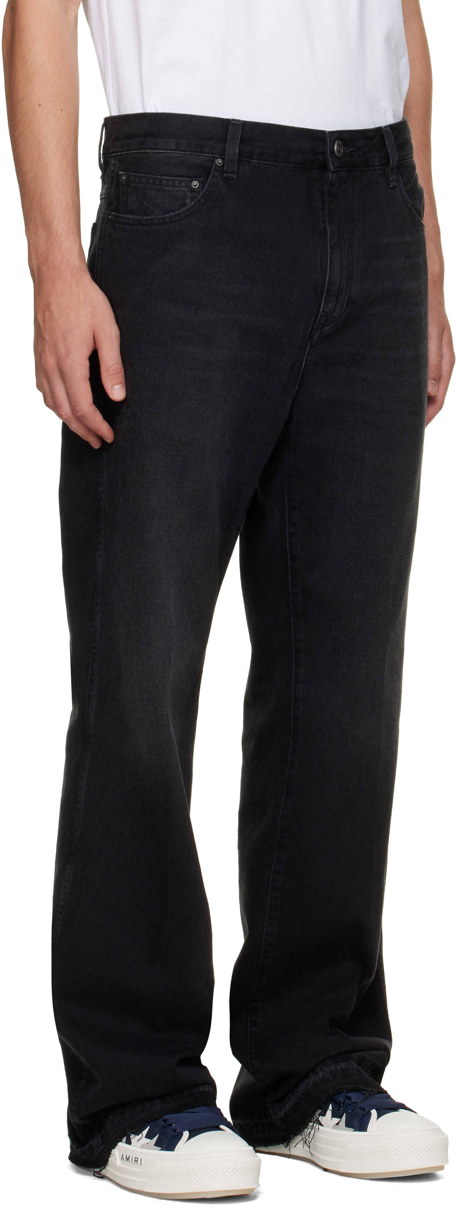 AMIRI - Jean noir à monogramme