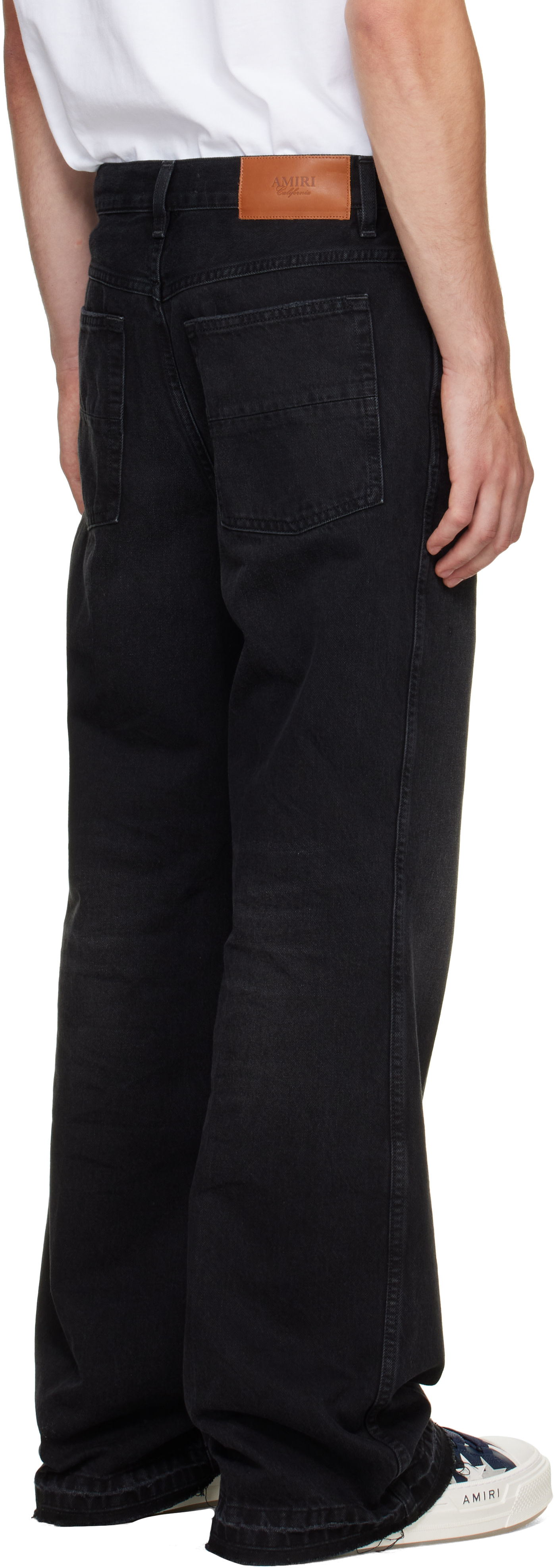 AMIRI - Jean noir à monogramme