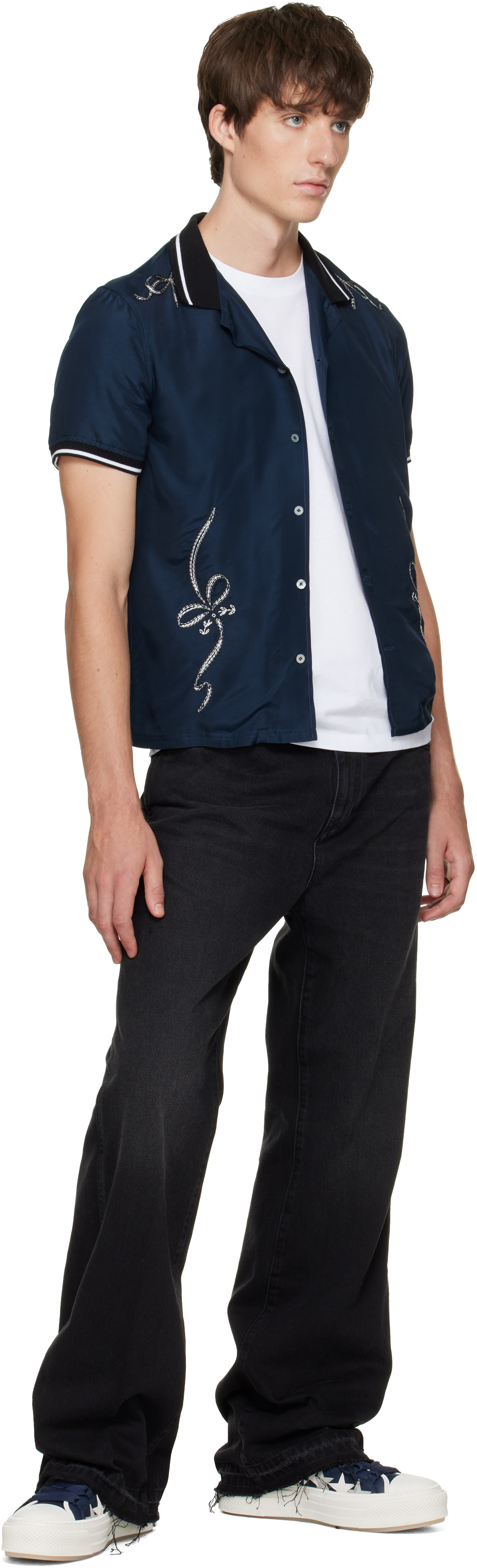AMIRI - Jean noir à monogramme