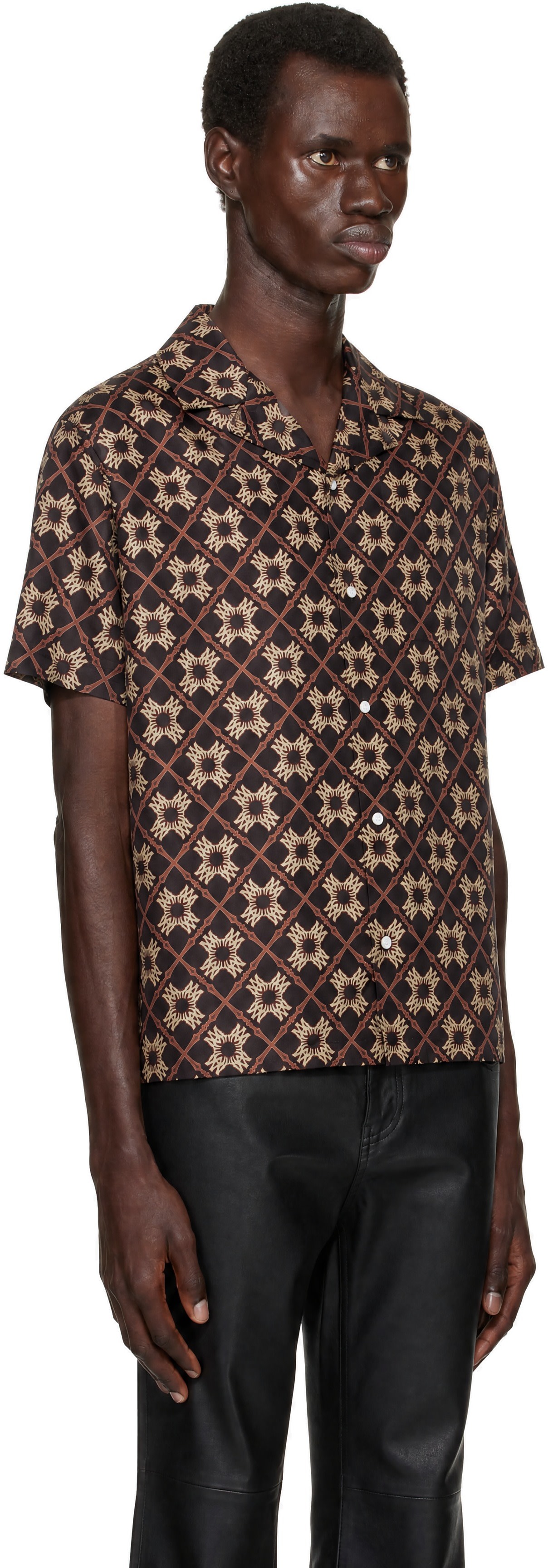 AMIRI - Brown MA Quad Camp Shirt