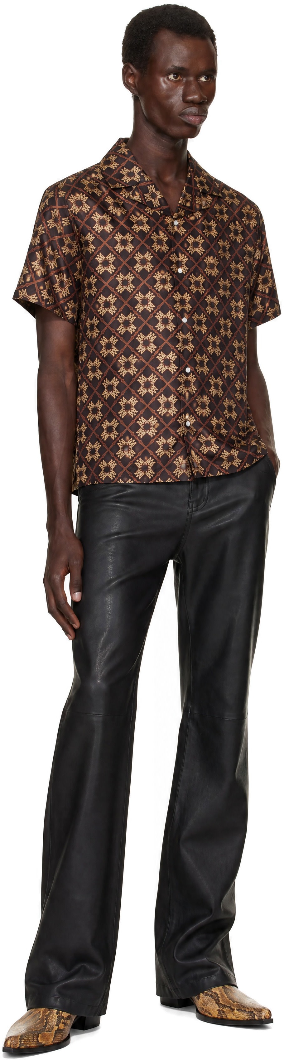 AMIRI - Brown MA Quad Camp Shirt