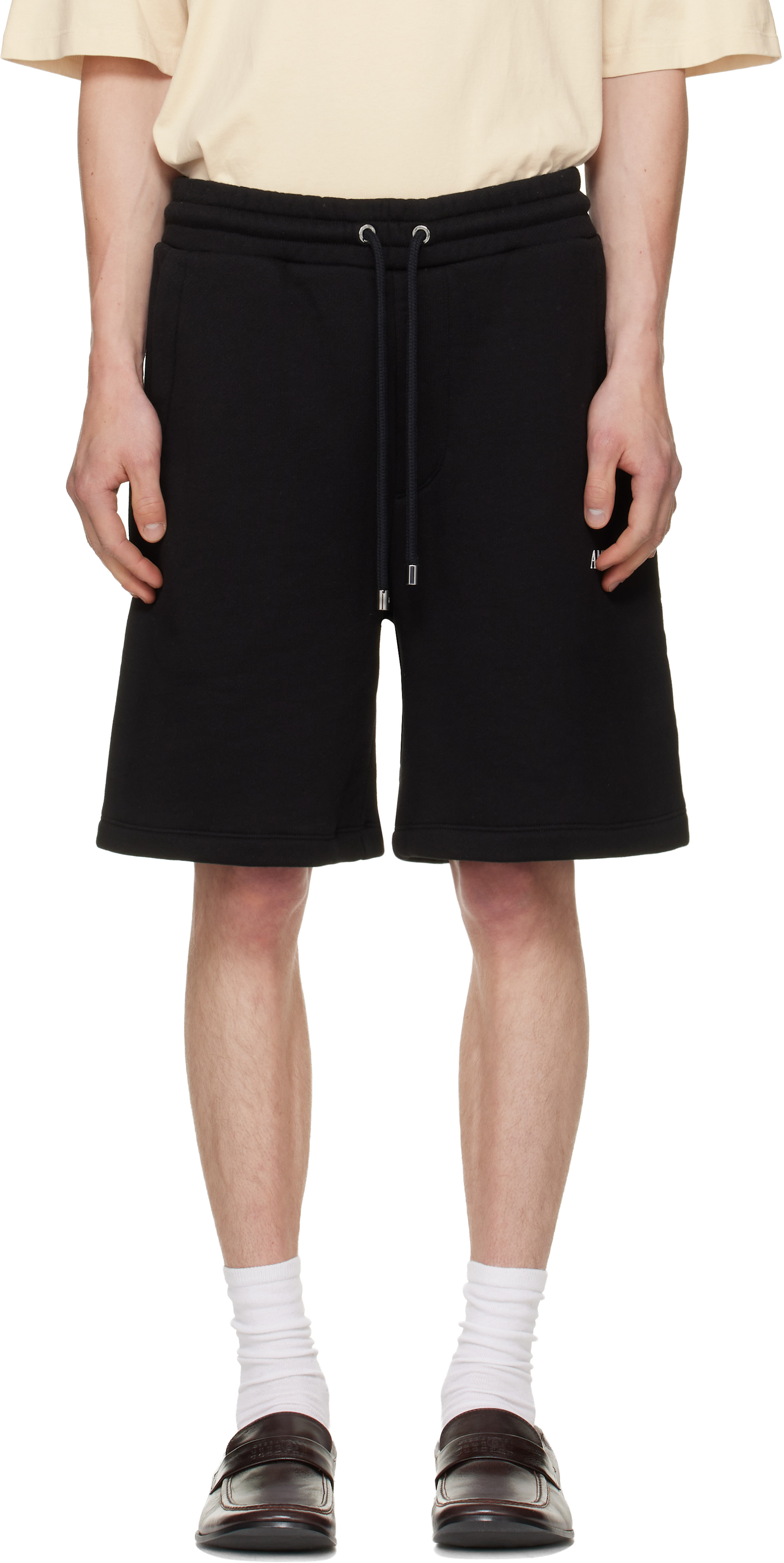 AMIRI: ブラック リラックス プルオン スウェットショートパンツ