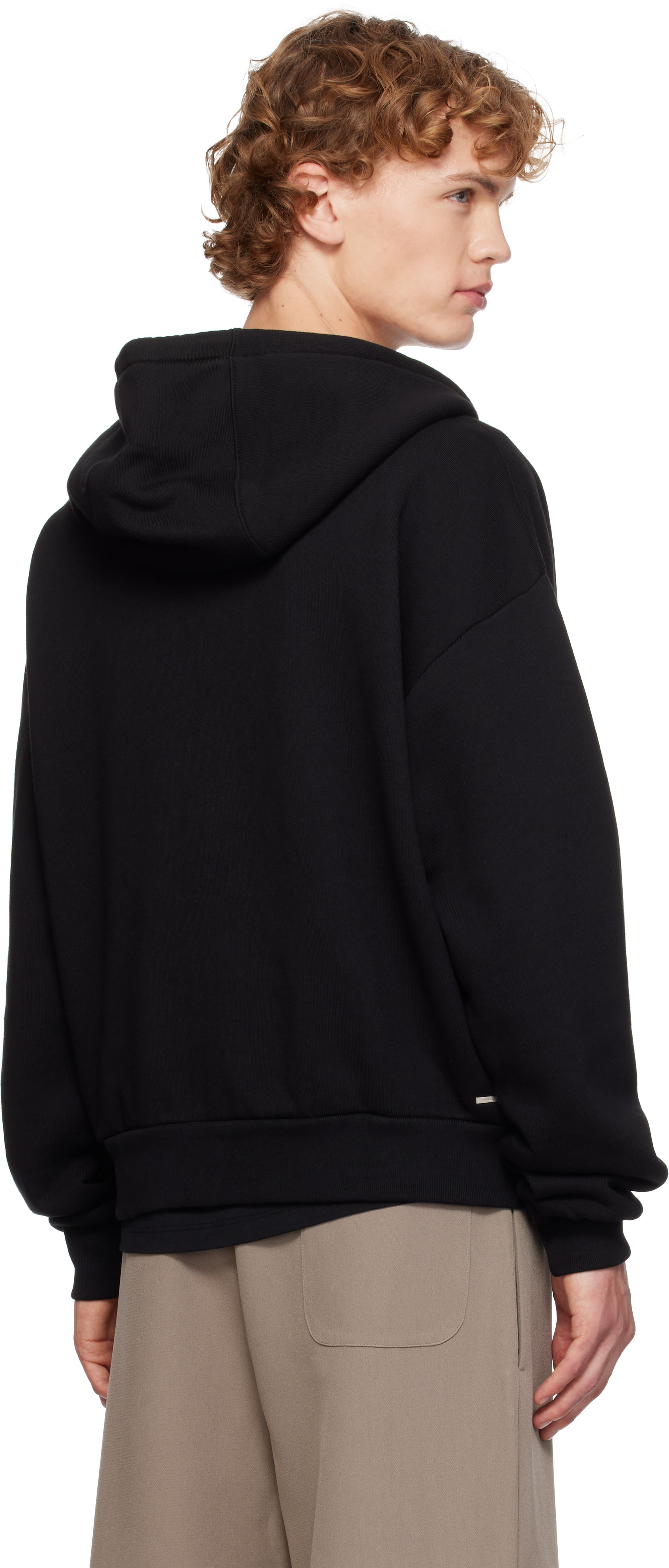 AMIRI - Pull à capuche décontracté noir à glissière