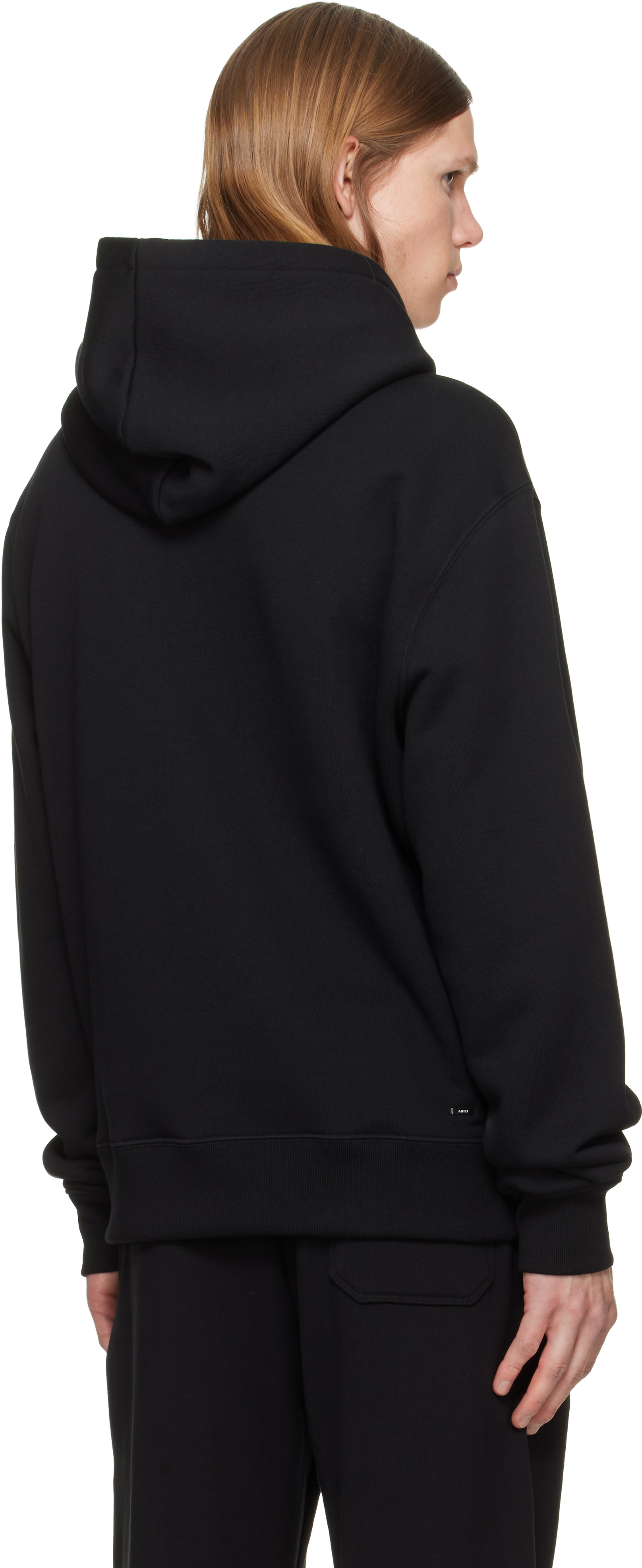 AMIRI - Pull à capuche noir à logo
