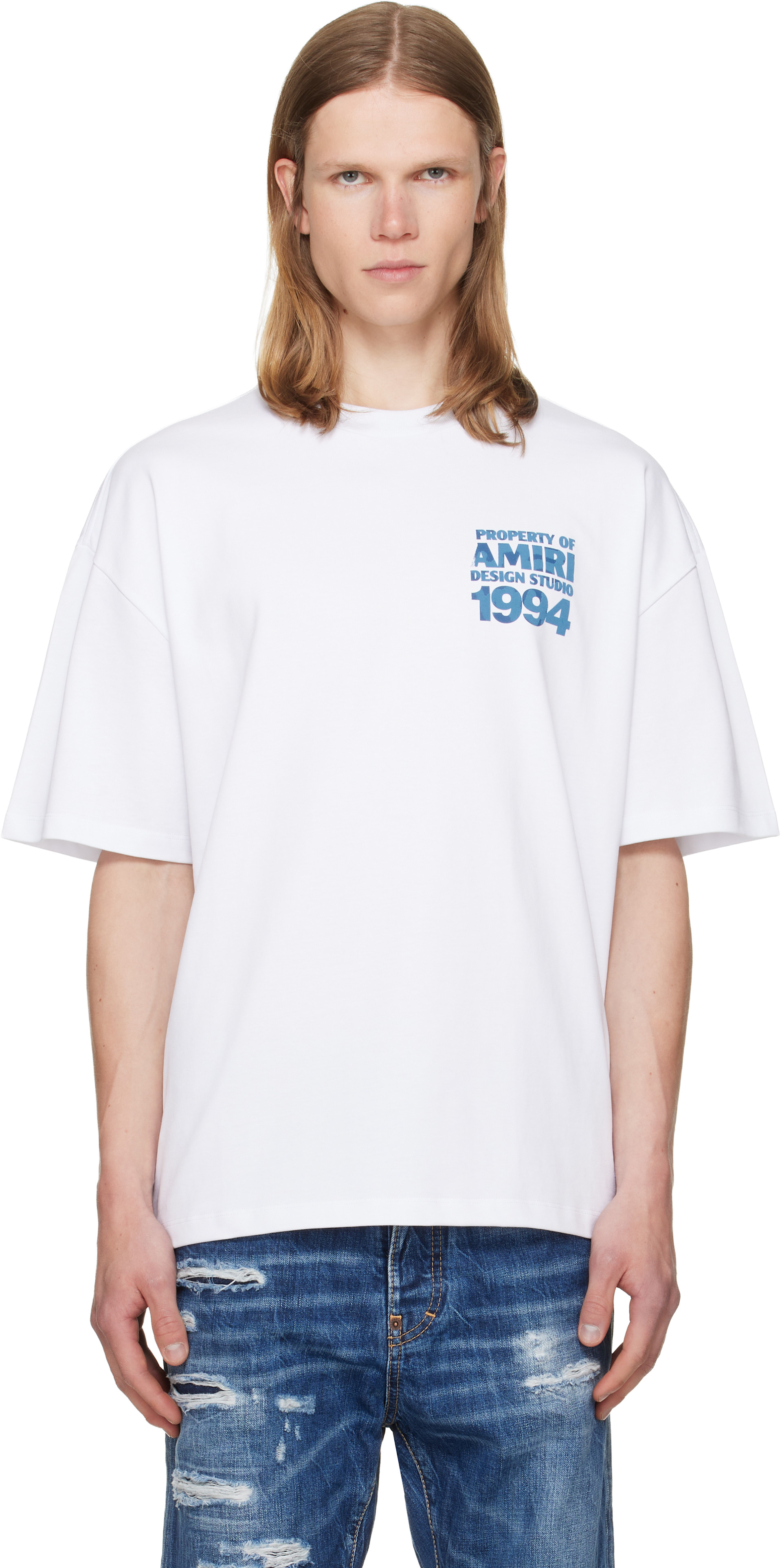 AMIRI Tシャツ 白T Lサイズ AMIRI: White 'AMIRI 1994' Skate T-shirt | SSENSE