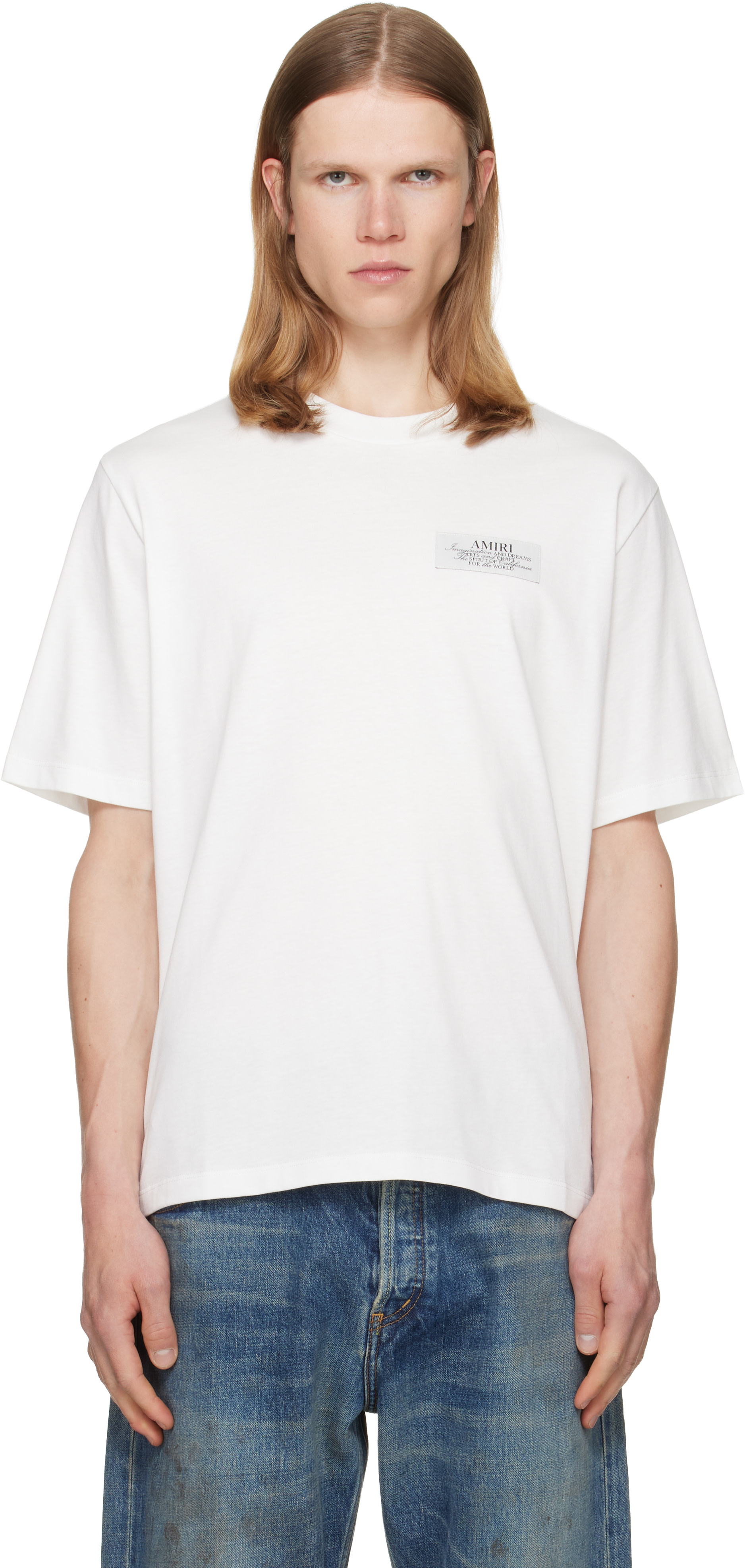 AMIRI: White 'AMIRI Spirit' T-shirt | SSENSE