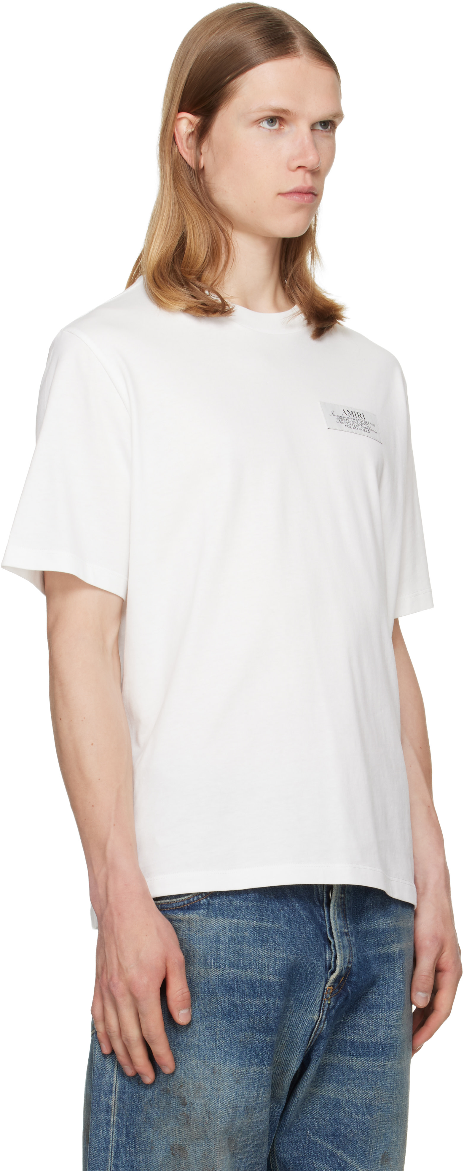 AMIRI: White 'AMIRI Spirit' T-shirt | SSENSE