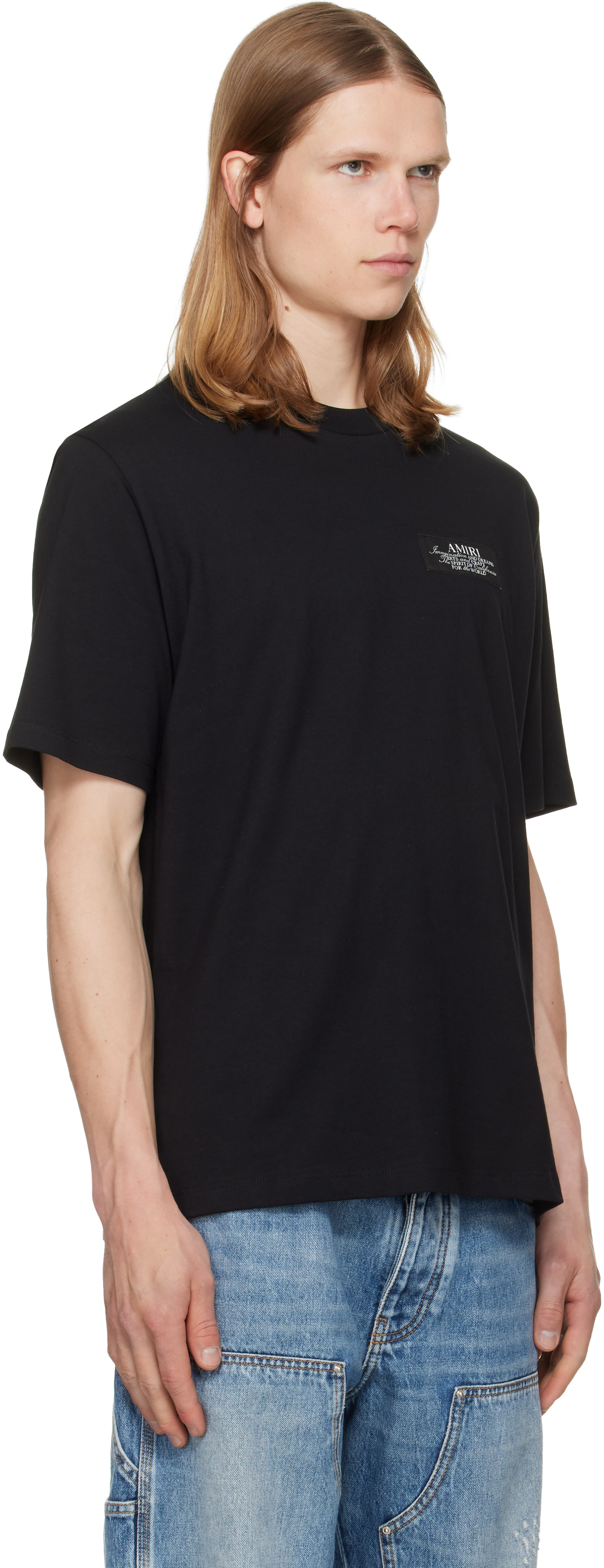 AMIRI: ブラック 'AMIRI Spirit' Tシャツ | SSENSE 日本