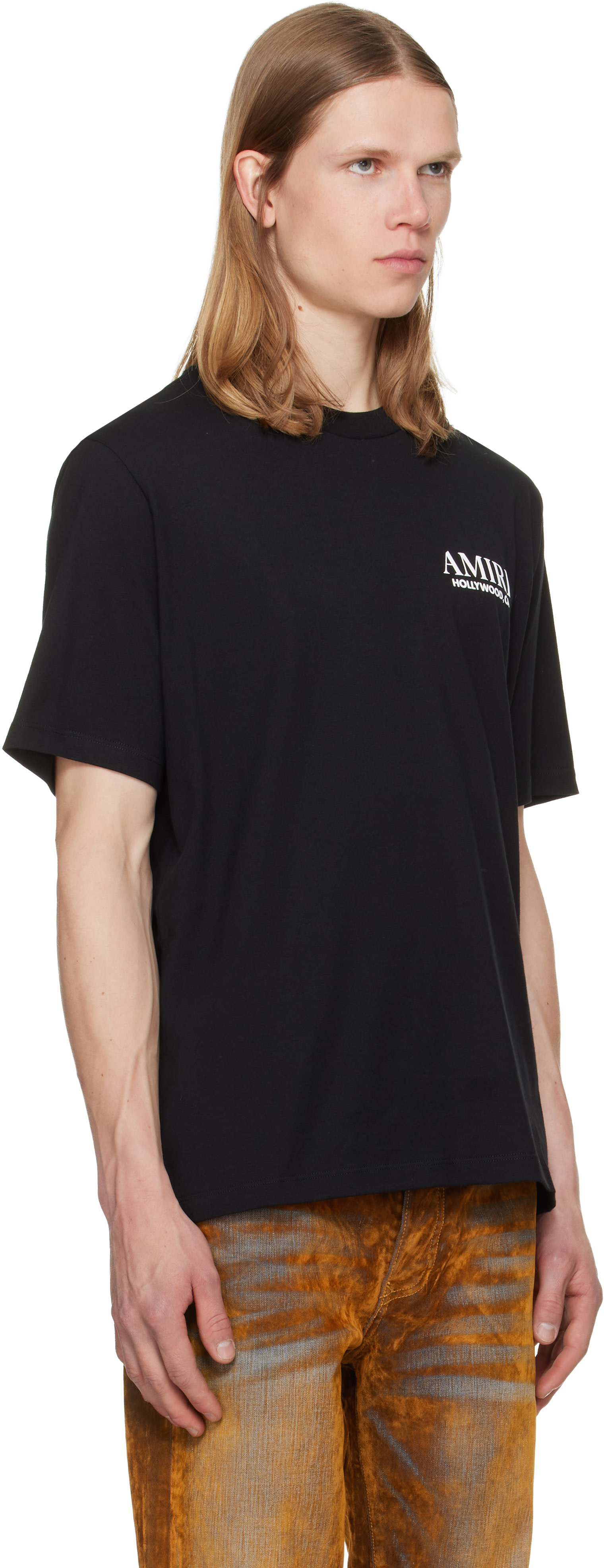 AMIRI: Black Bones Stacked T-shirt | SSENSE