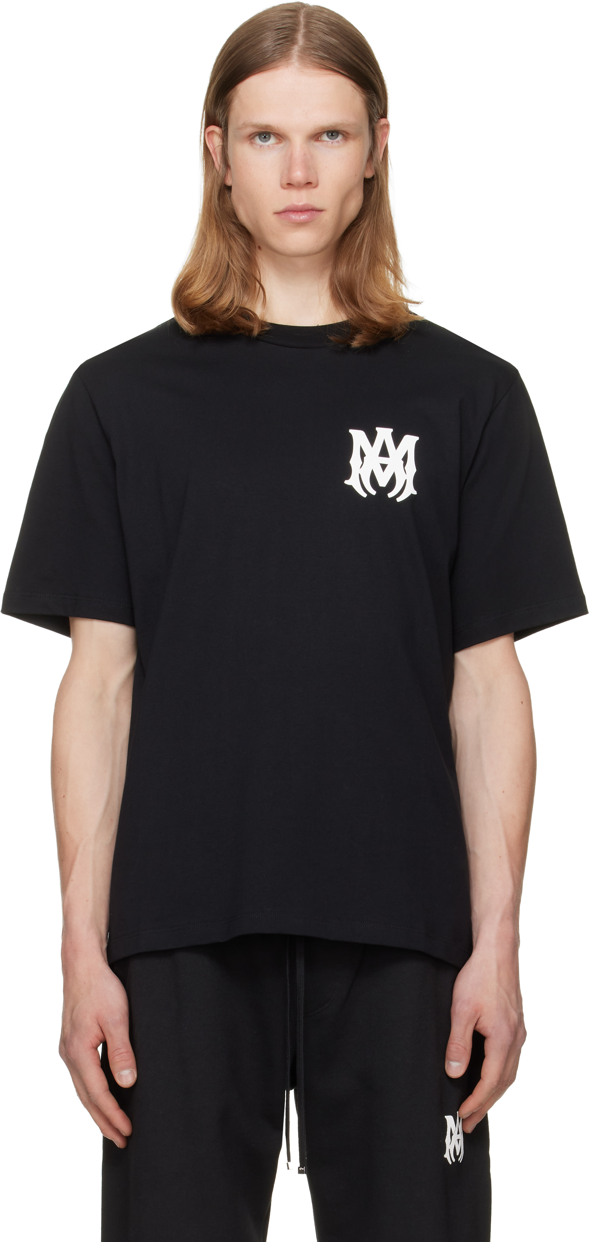 AMIRI: Black MA Core Logo T-shirt | SSENSE