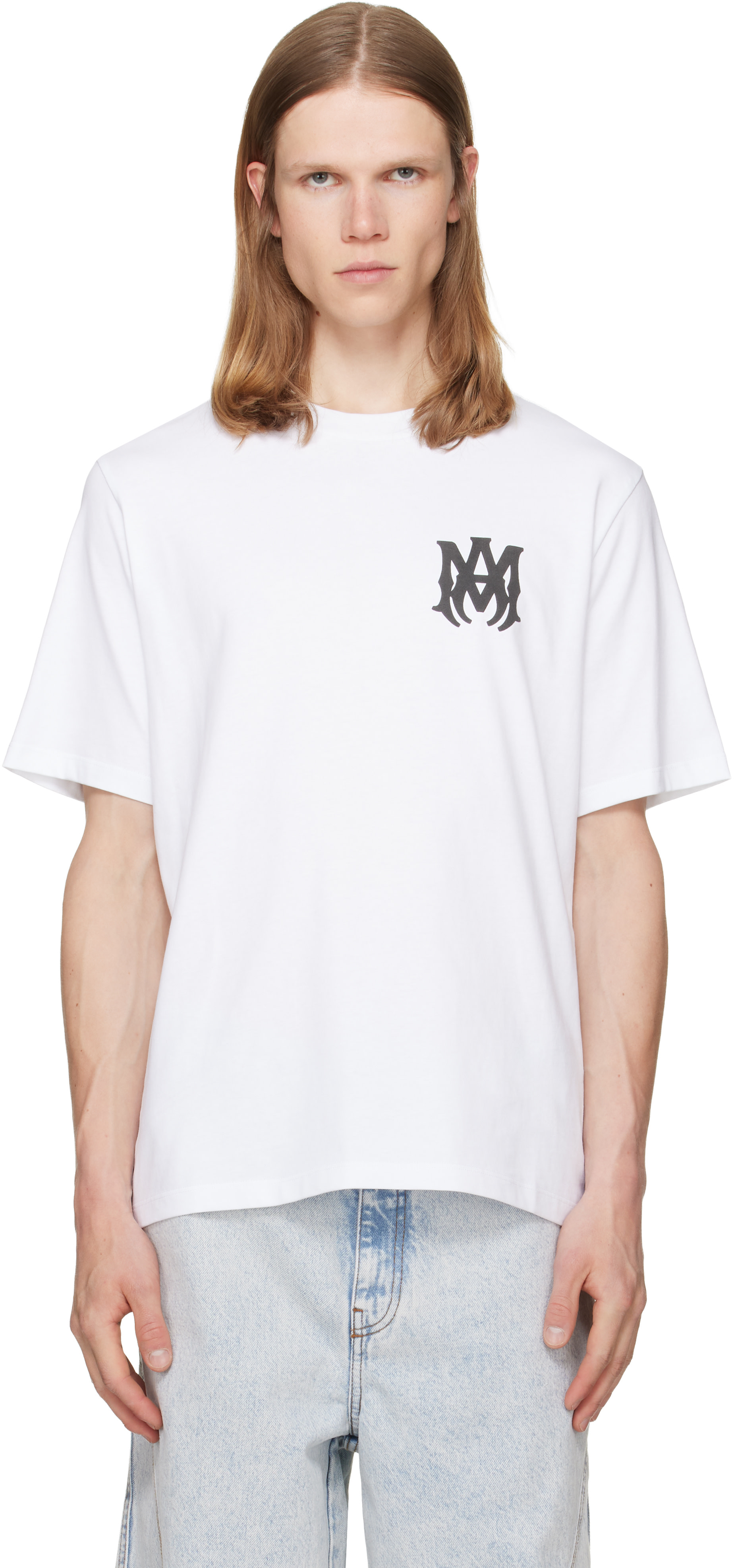 AMIRI: White MA Core Logo T-shirt | SSENSE