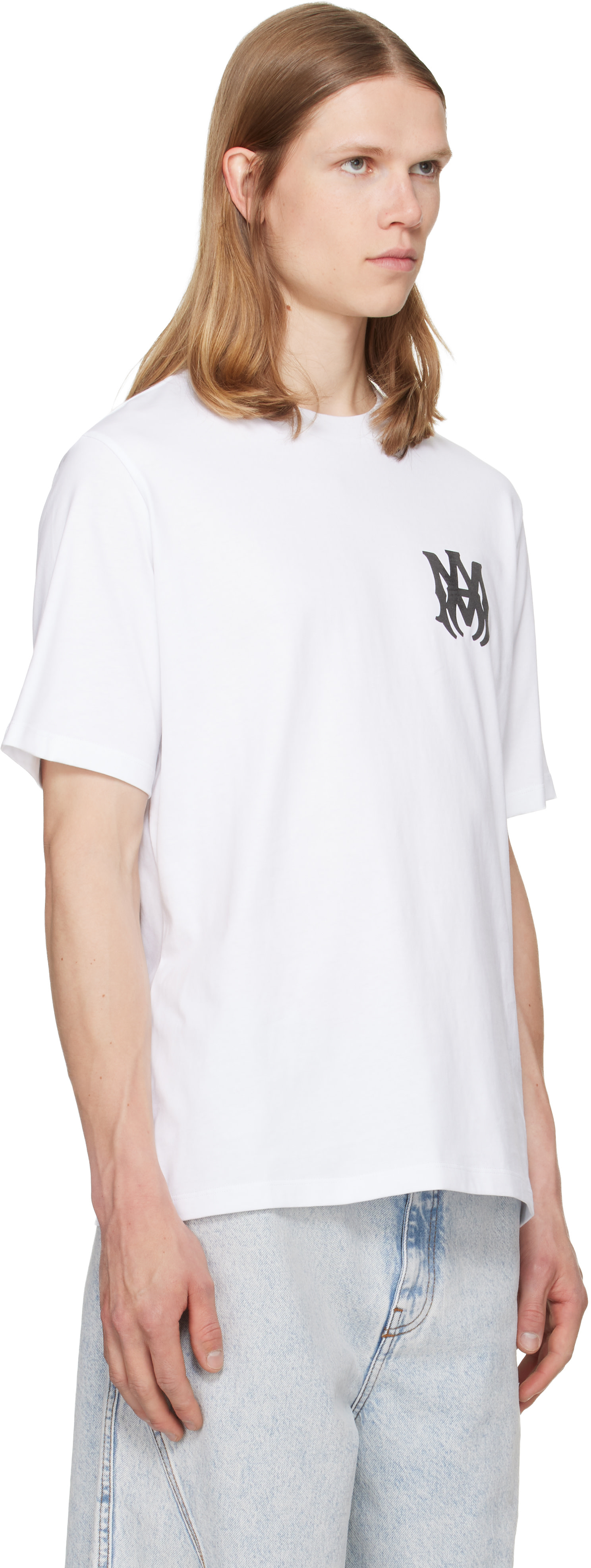 AMIRI: ホワイト MA Core Logo Tシャツ | SSENSE 日本