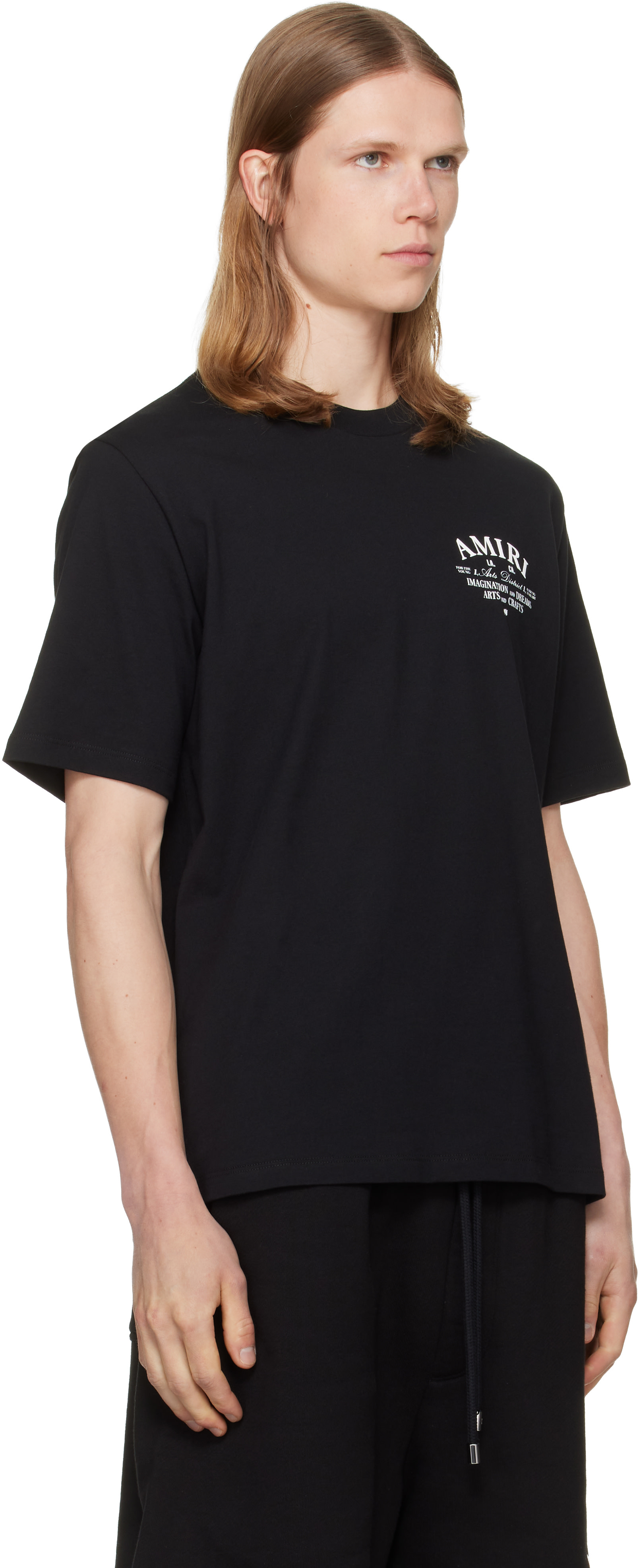 AMIRI: Black 'AMIRI Arts District' T-shirt | SSENSE