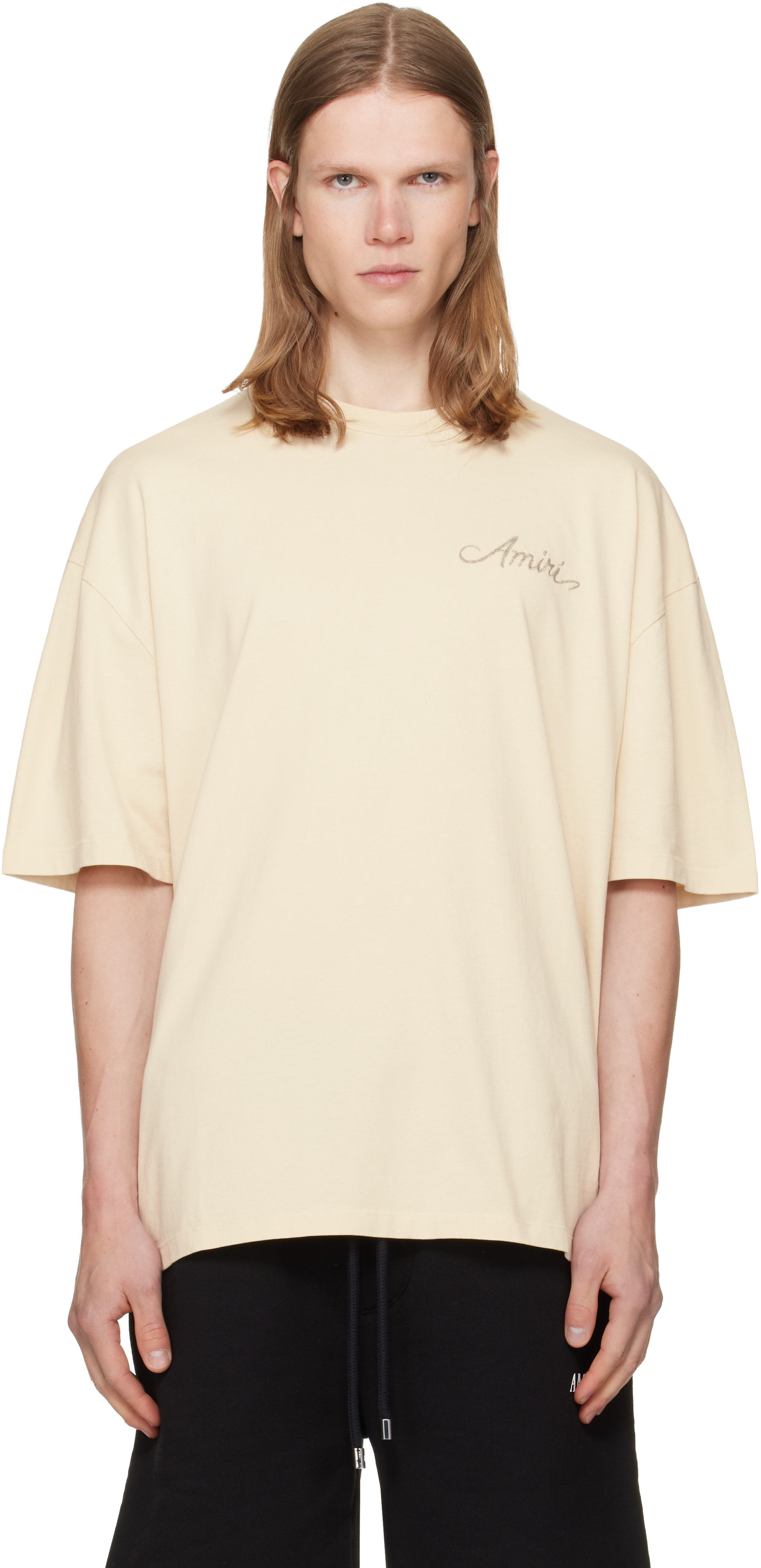AMIRI - Off-White MA Check Patch Skate T-shirt
