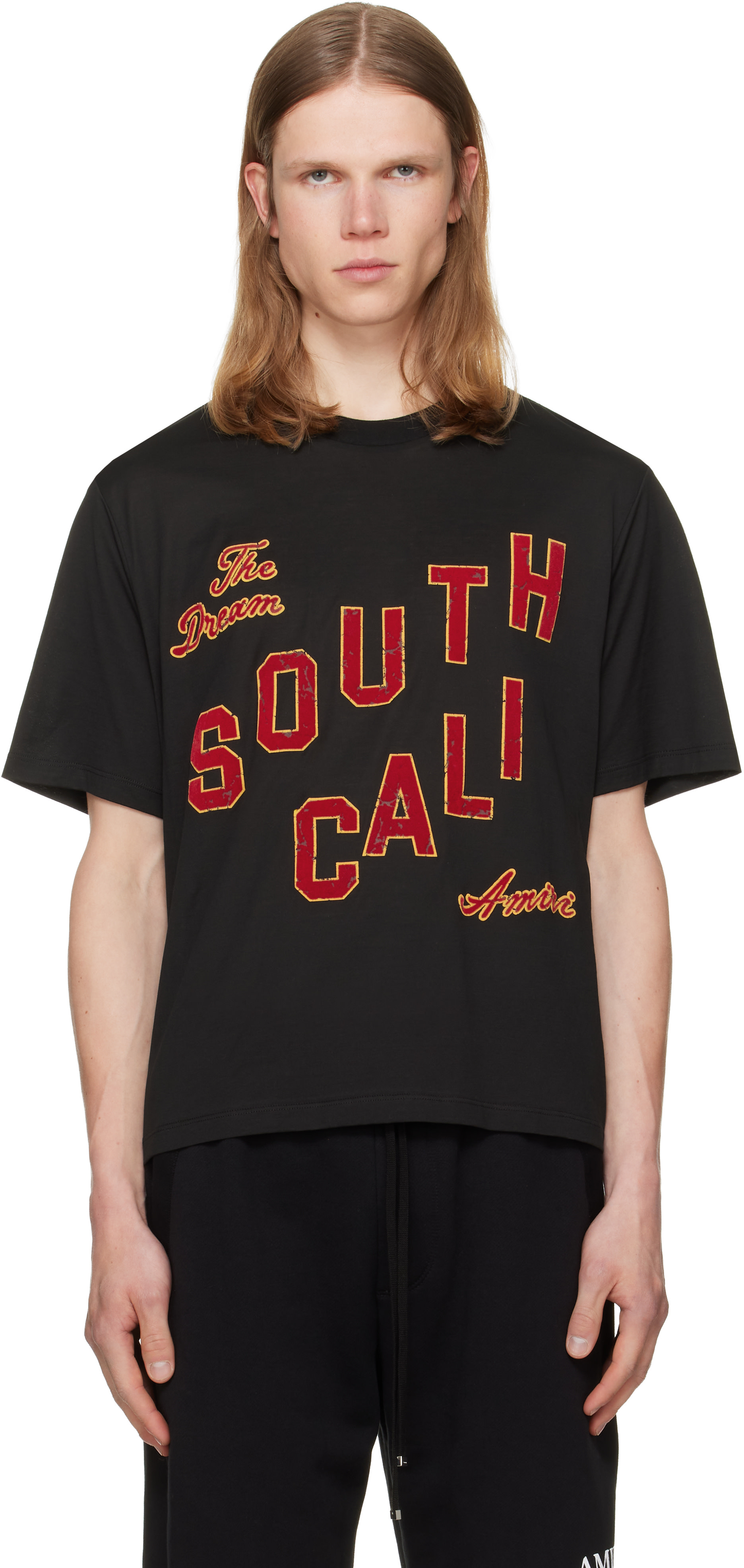 AMIRI: Black 'South Cali' Box T-shirt | SSENSE