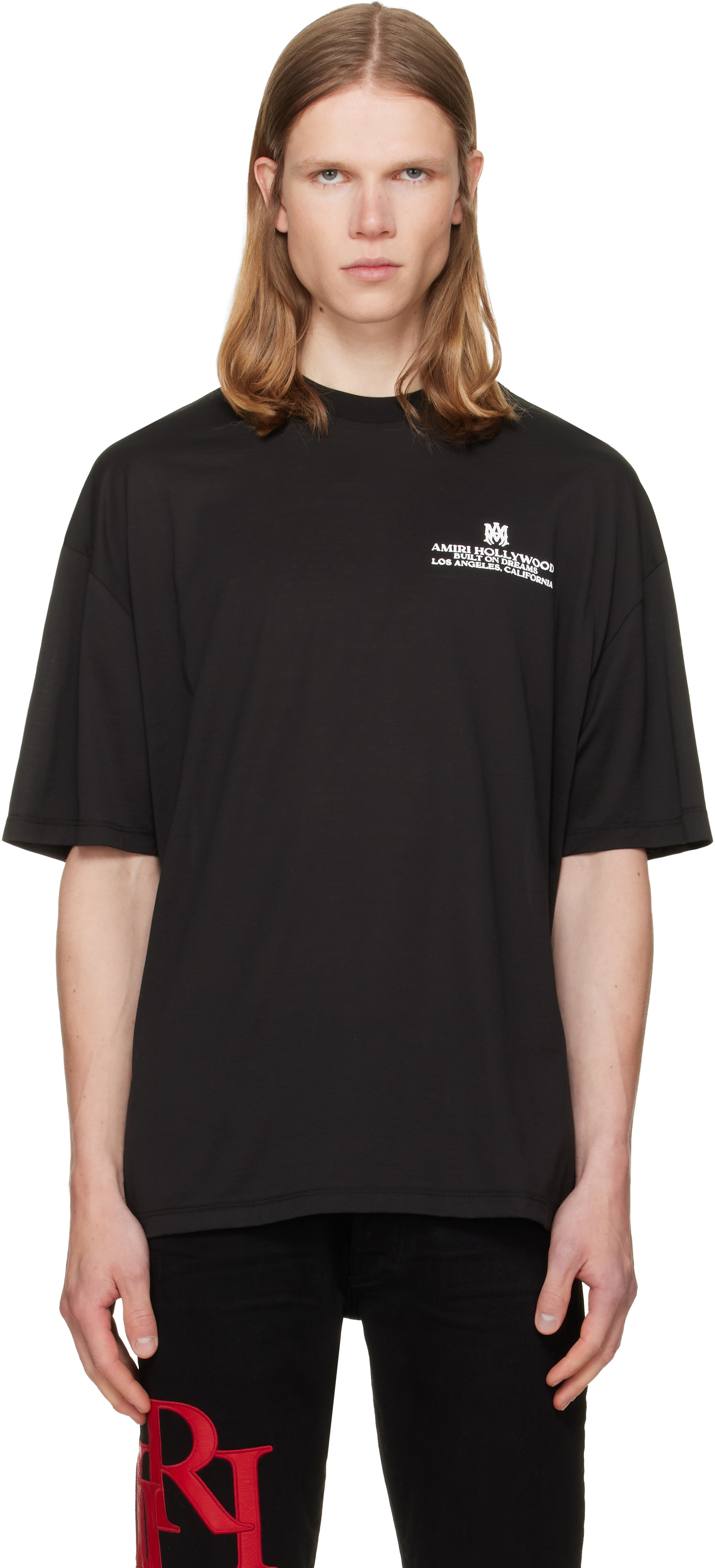 AMIRI: ブラック MA Hollywood HJ Skate Tシャツ | SSENSE 日本