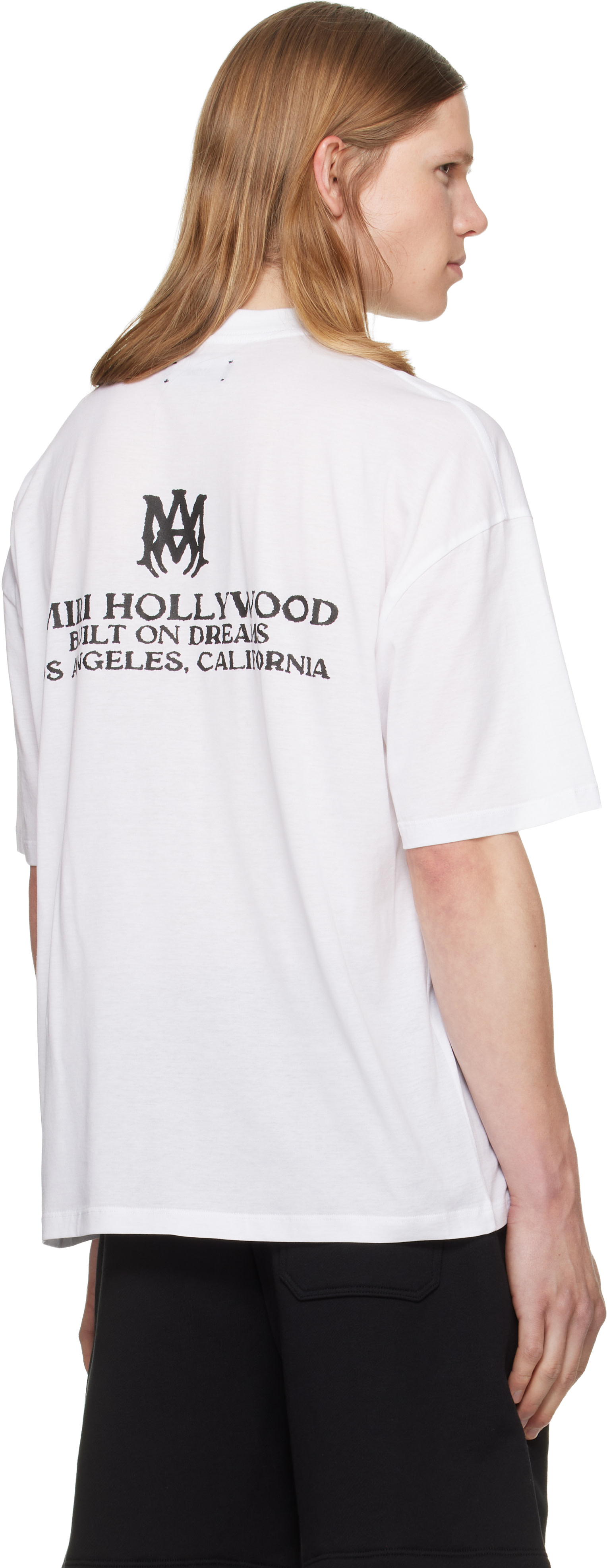AMIRI: White MA Hollywood HJ Skate T-shirt | SSENSE