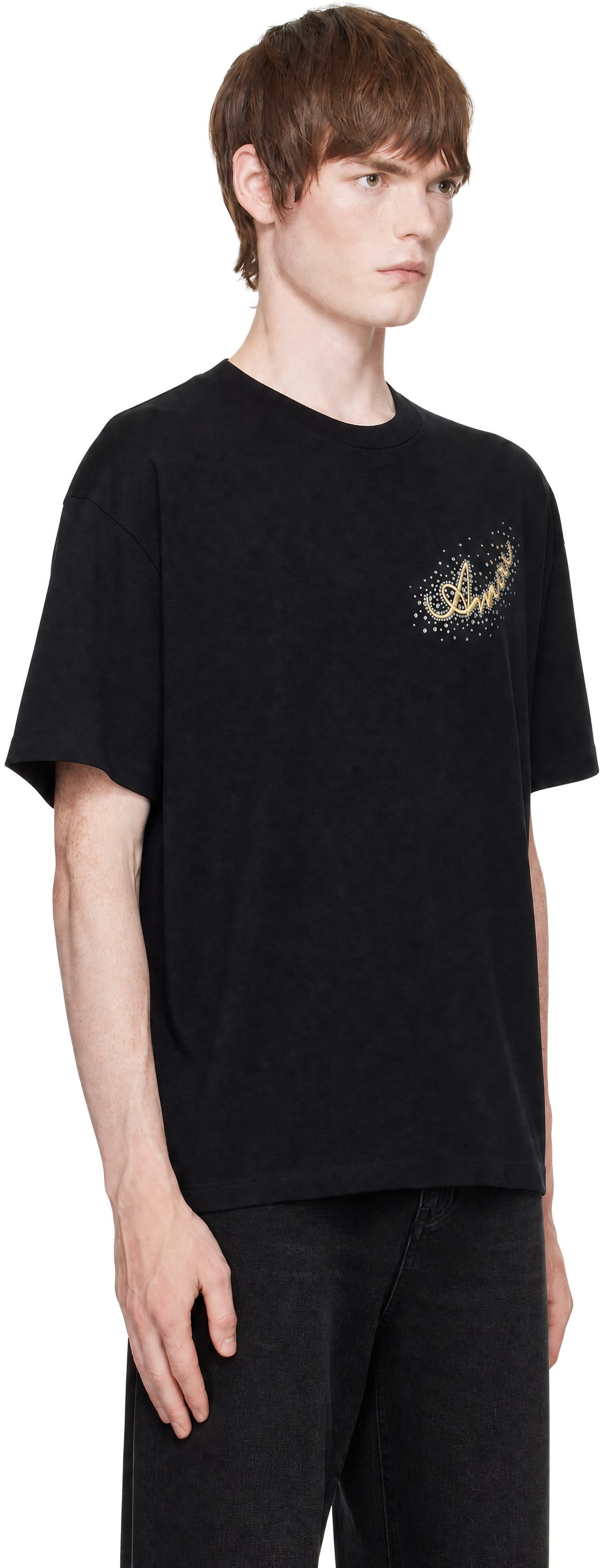 AMIRI - Black 'AMIRI Eagle' Oversized T-shirt