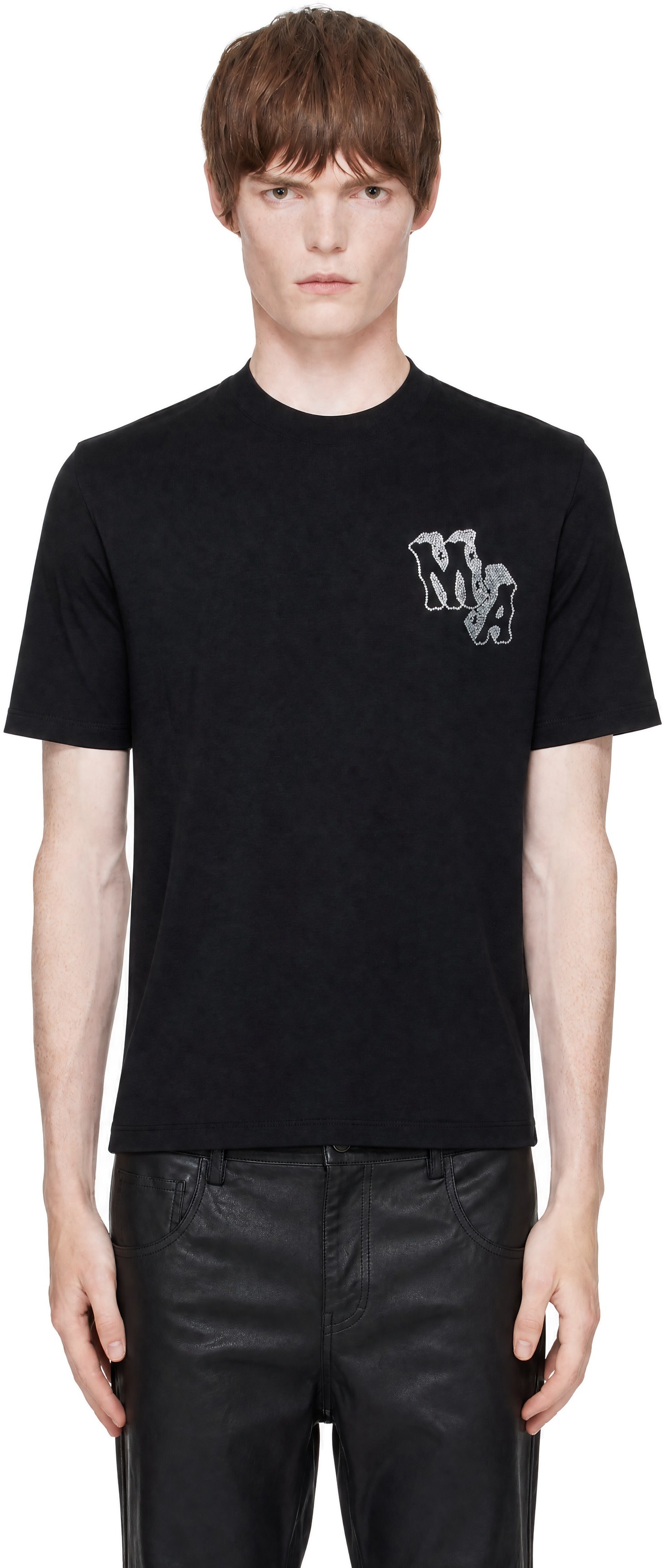 新品 ⭐︎AMIRI Tシャツ ブラック Mサイズ AMIRI: ブラック 'AMIRI' Block Letter Tシャツ | SSENSE 日本