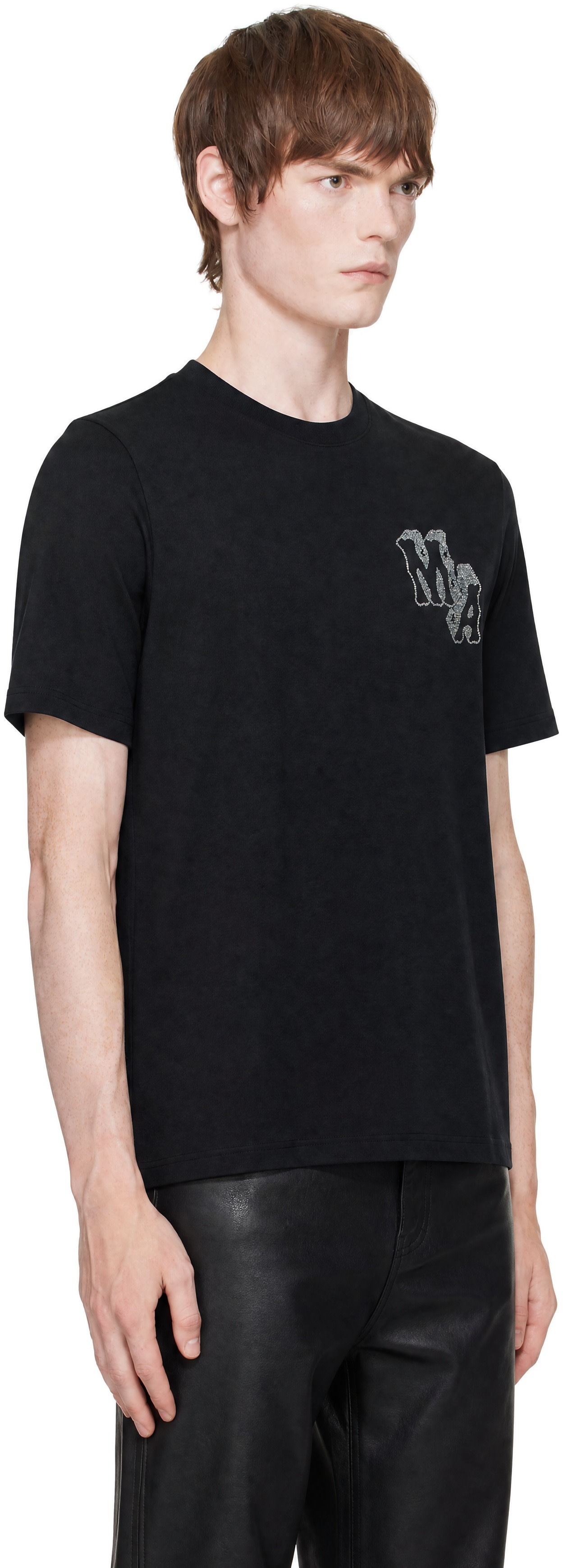 AMIRI: Black 'AMIRI' Block Letter T-shirt | SSENSE