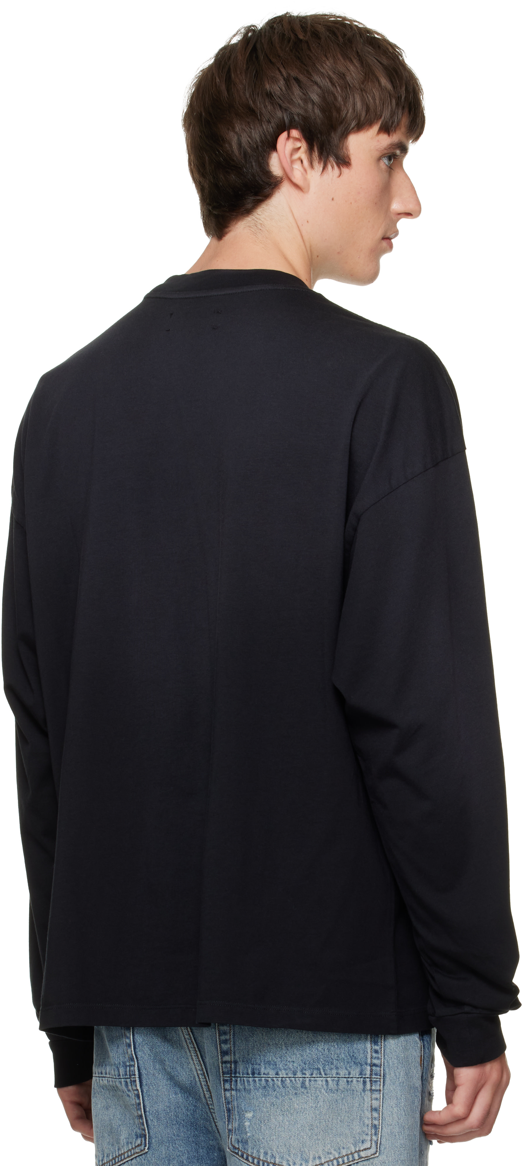 AMIRI - ブラック AMIRI' Script Oversized 長袖Tシャツ