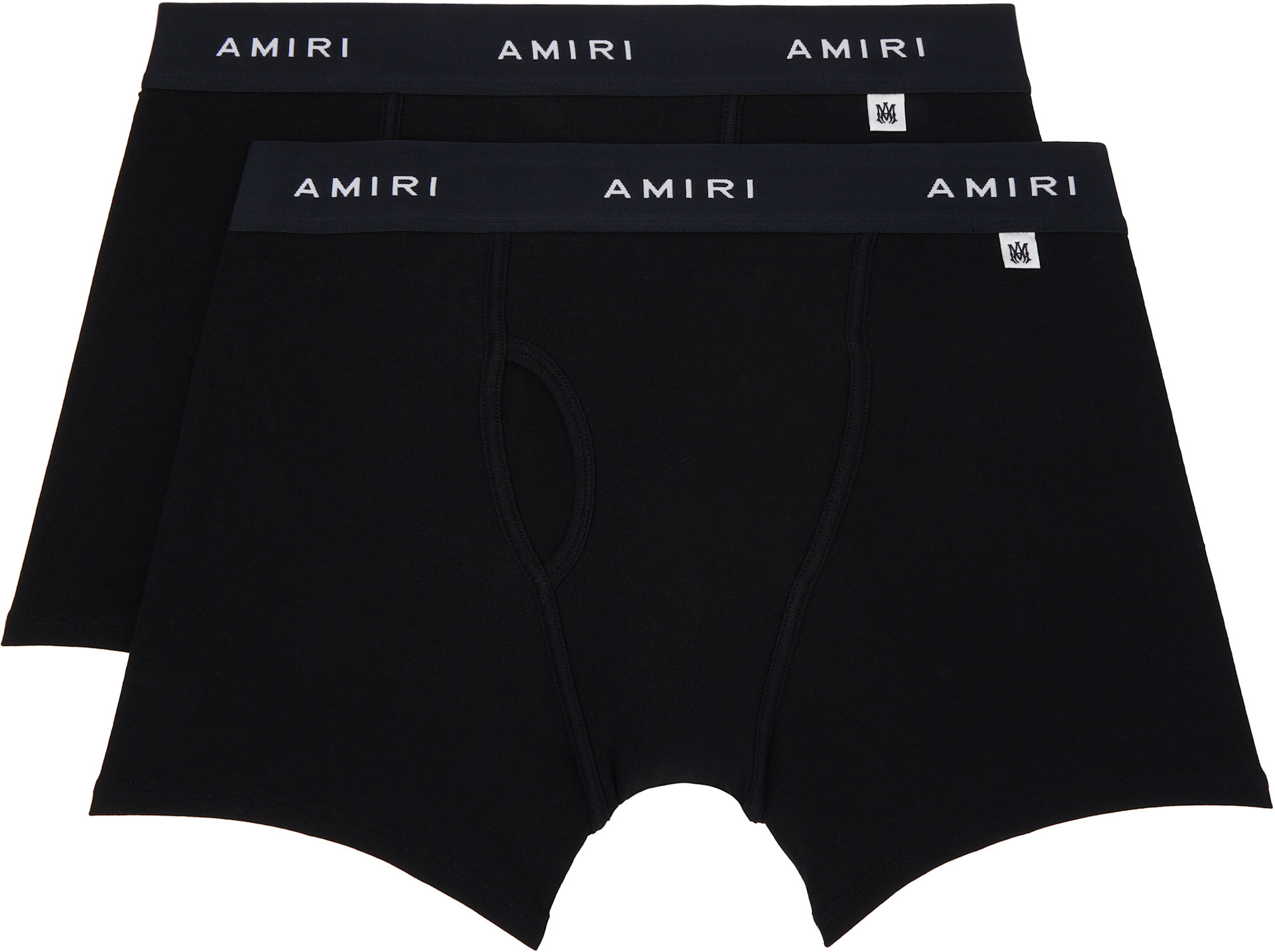 AMIRI - Ensemble de deux slips noirs à logos