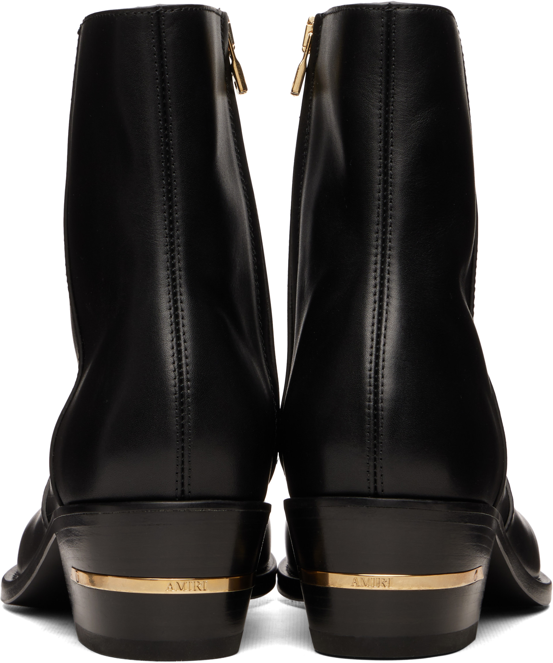 AMIRI - Black Leather Ryder Boots