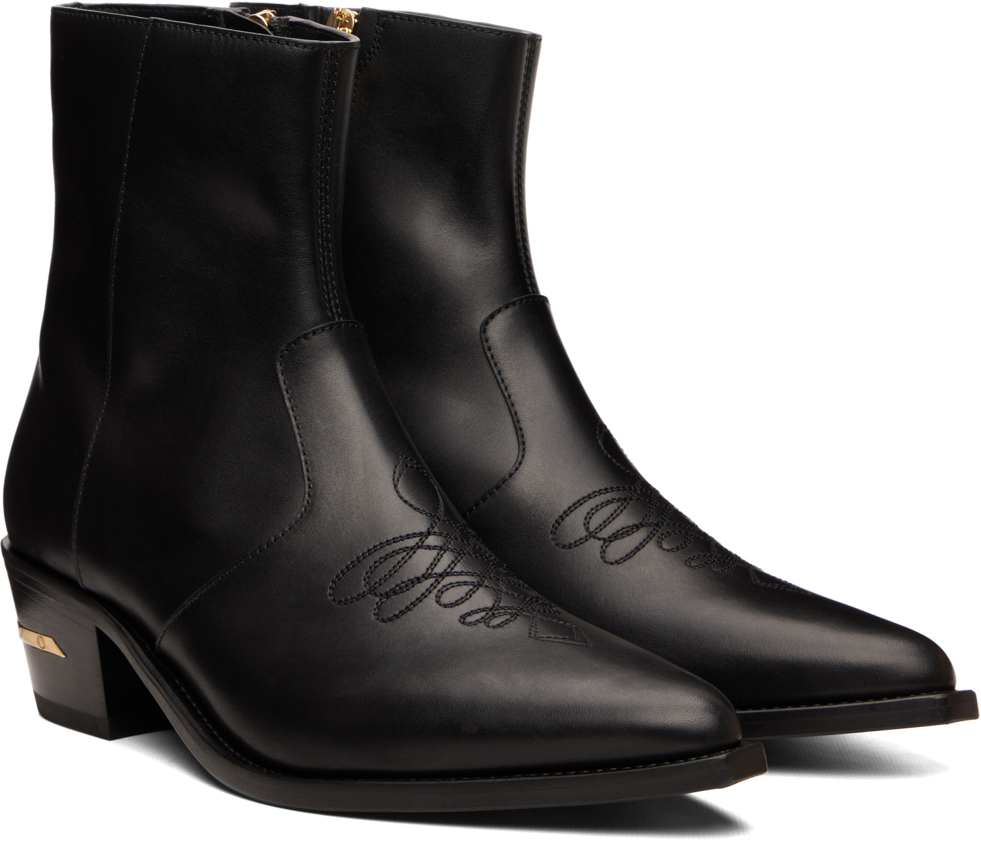 AMIRI - Black Leather Ryder Boots